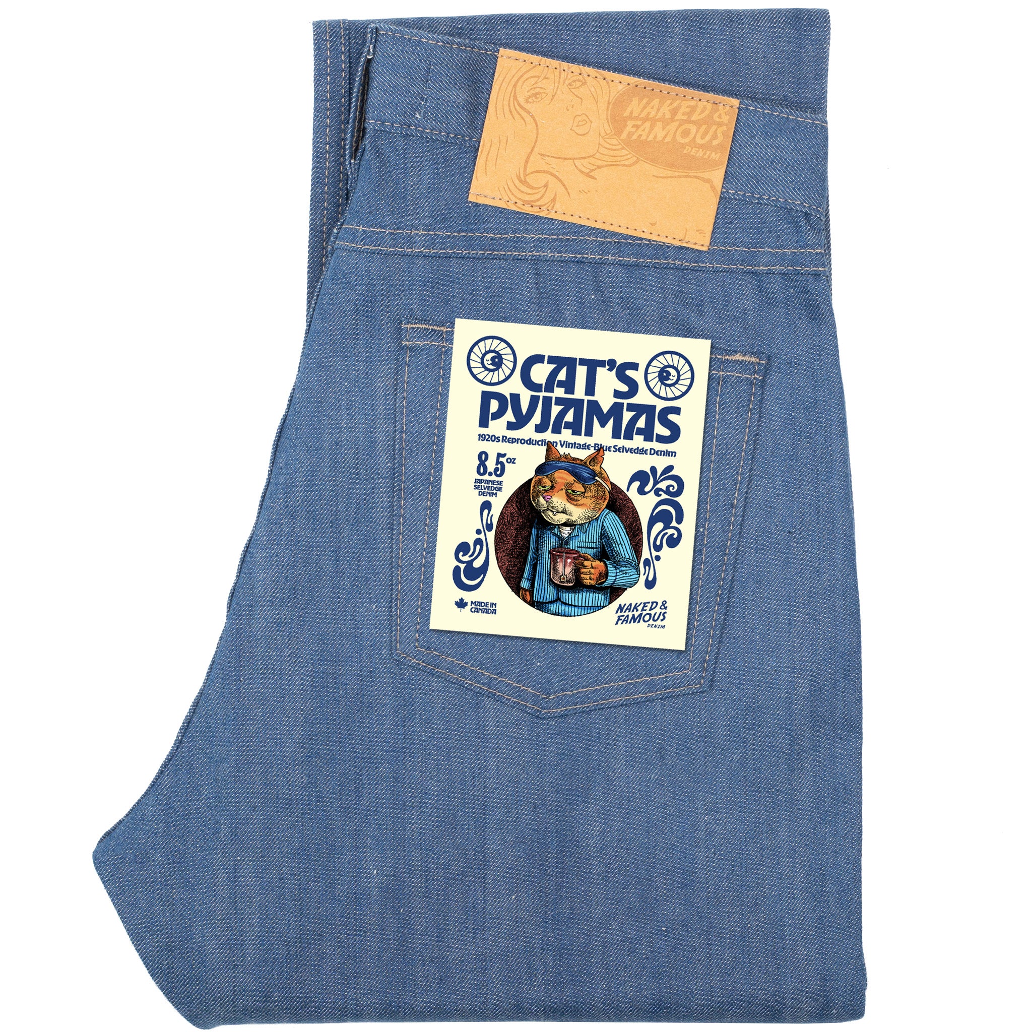 True Guy - The Cat’s Pyjamas Selvedge - Blue by Naked & Famous Denim