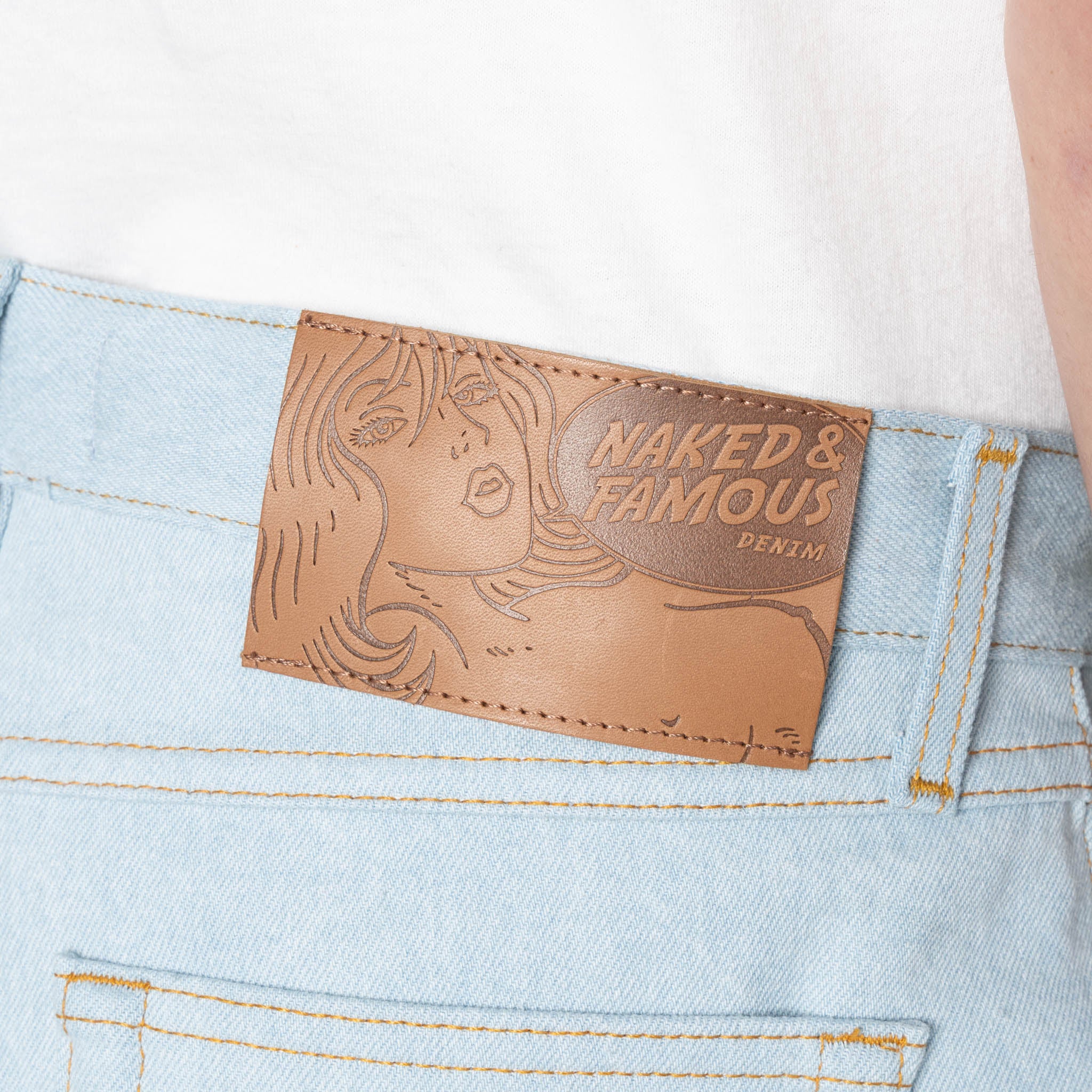 True Guy - Secret Agent - Bleach Blue by Naked & Famous Denim