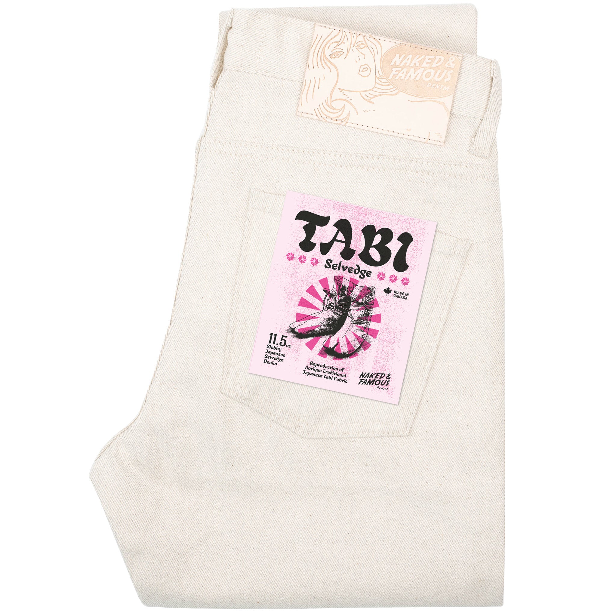 Super Guy - Tabi Selvedge - Off White by Naked & Famous Denim