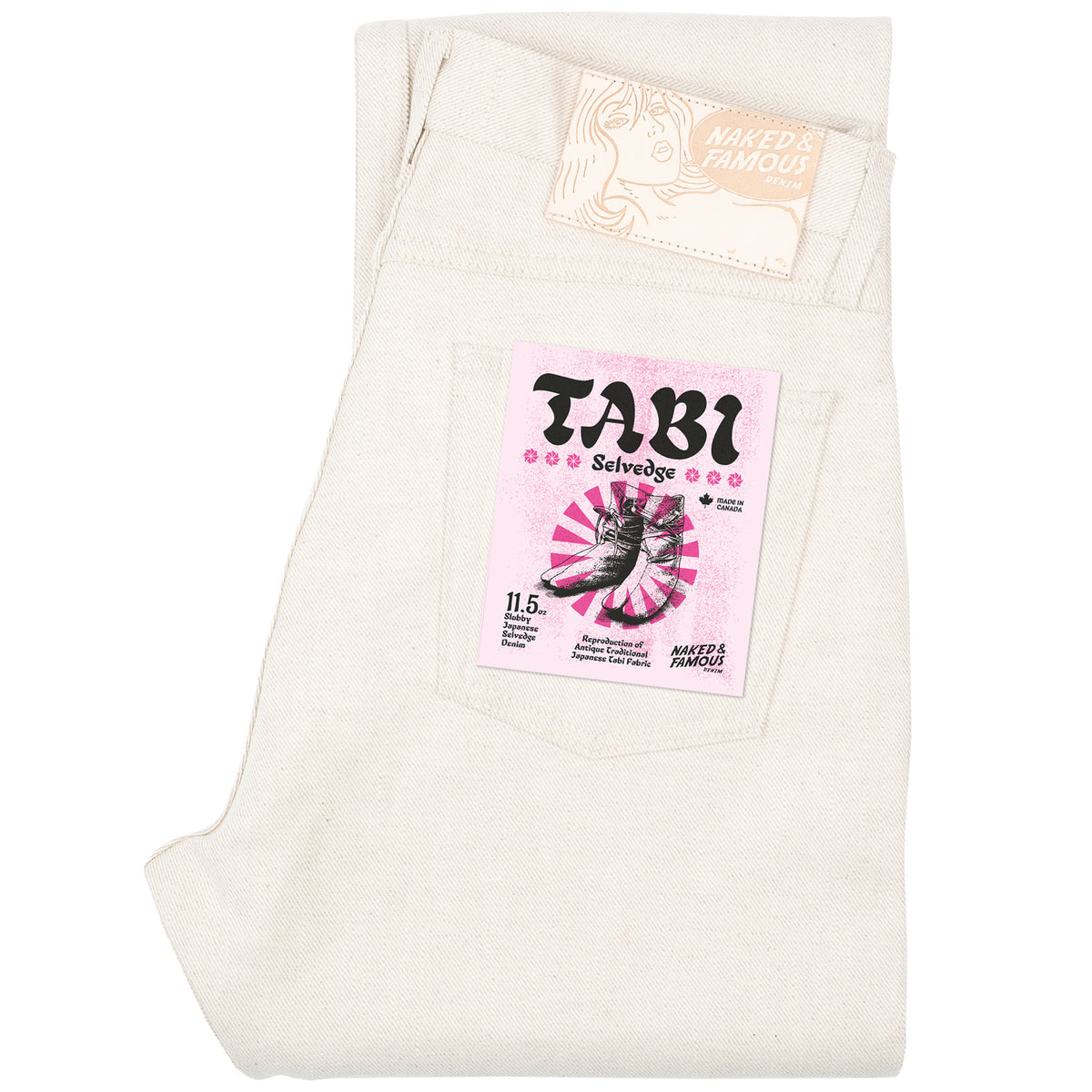 Naked & Famous Denim Tabi Selvedge (Cotton Linen Blend Japanese Selvedge Denim)