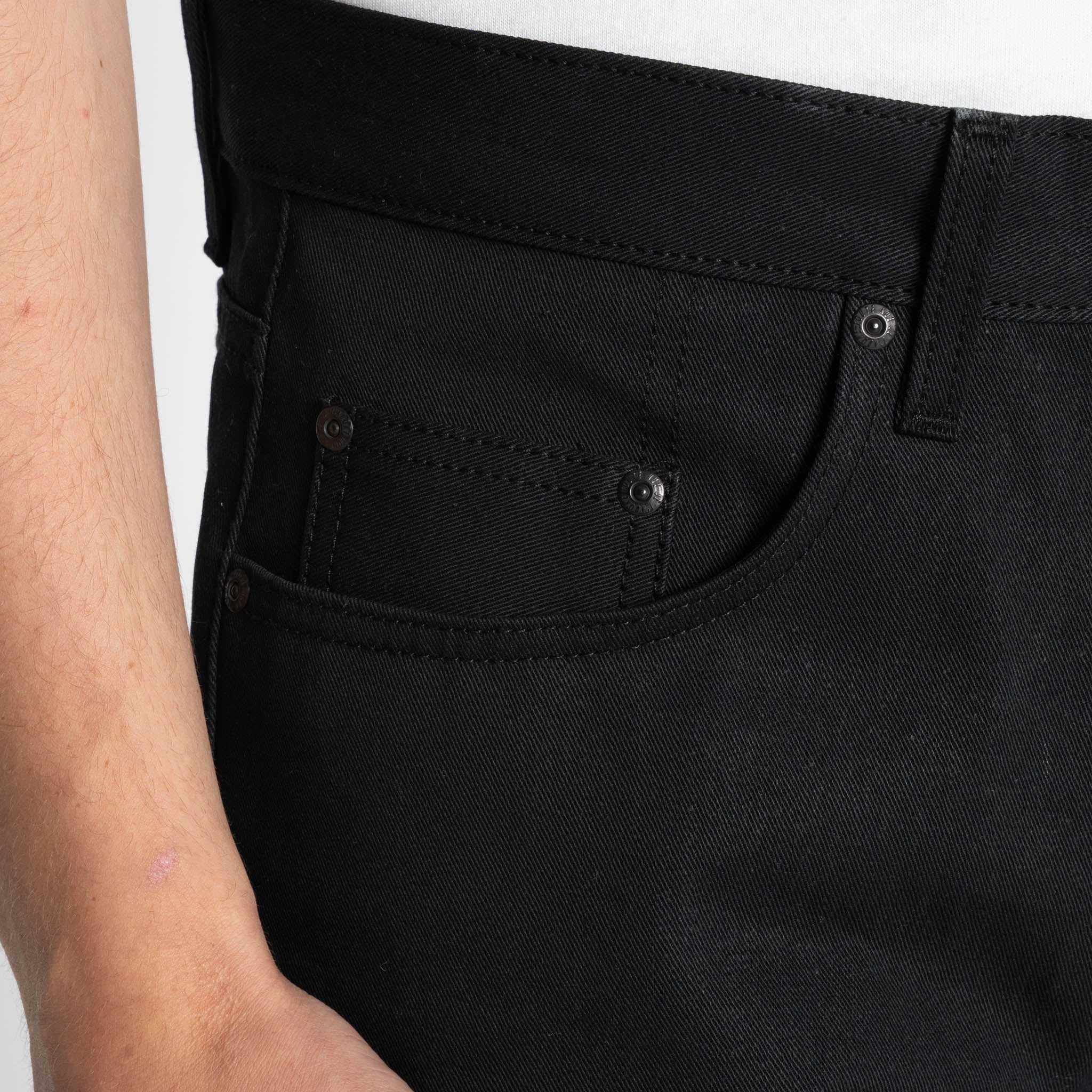Easy Guy - Selvedge Slacks Black by Naked & Famous Denim
