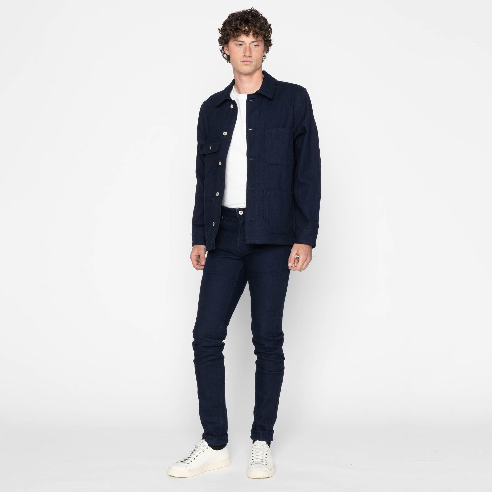 Super Guy - Maekake Dobby - Indigo by Naked & Famous Denim