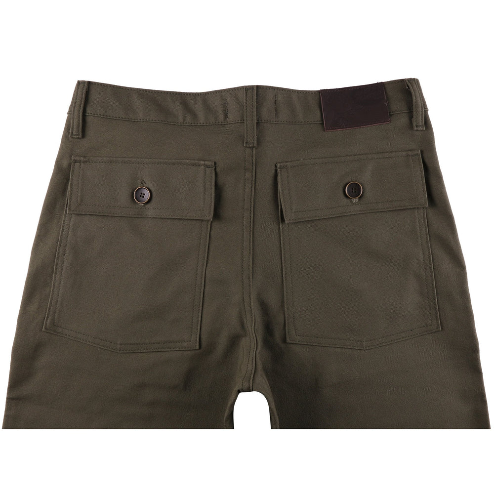 Work Pant - Green Canvas by Naked & Famous Denim