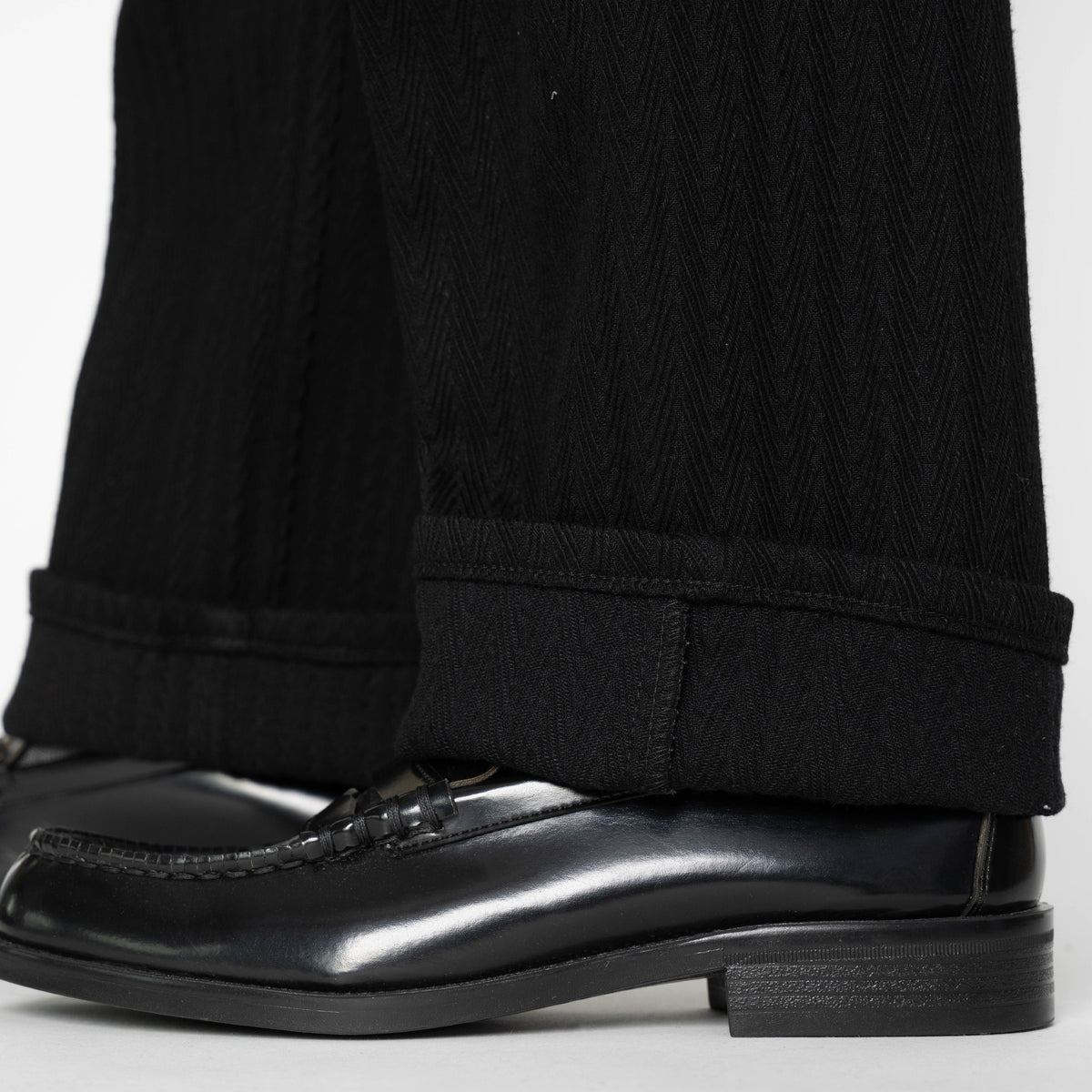 Pleated Trouser - Black Sugiaya by Naked & Famous Denim