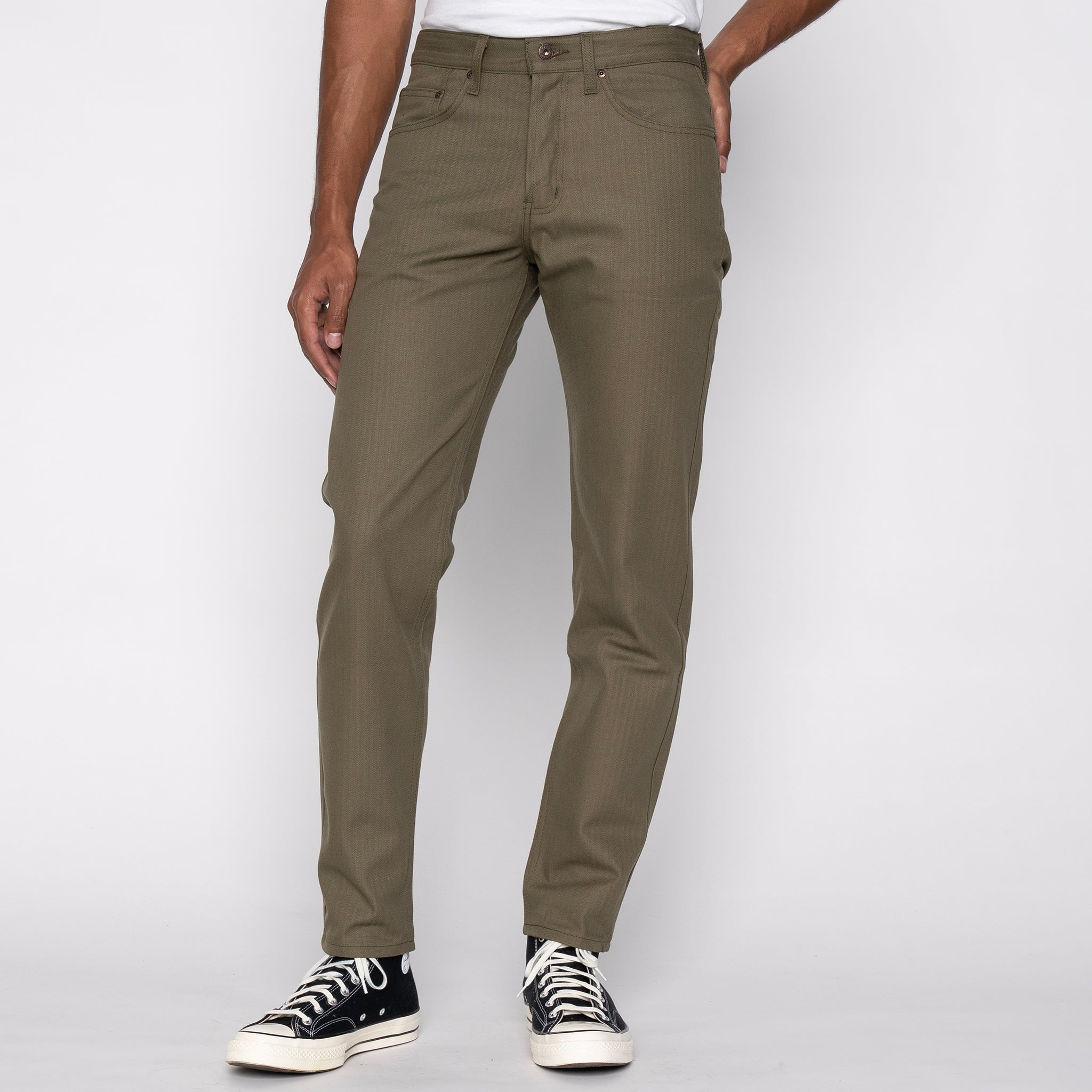 Easy Guy - Army HBT - Olive Drab by Naked & Famous Denim