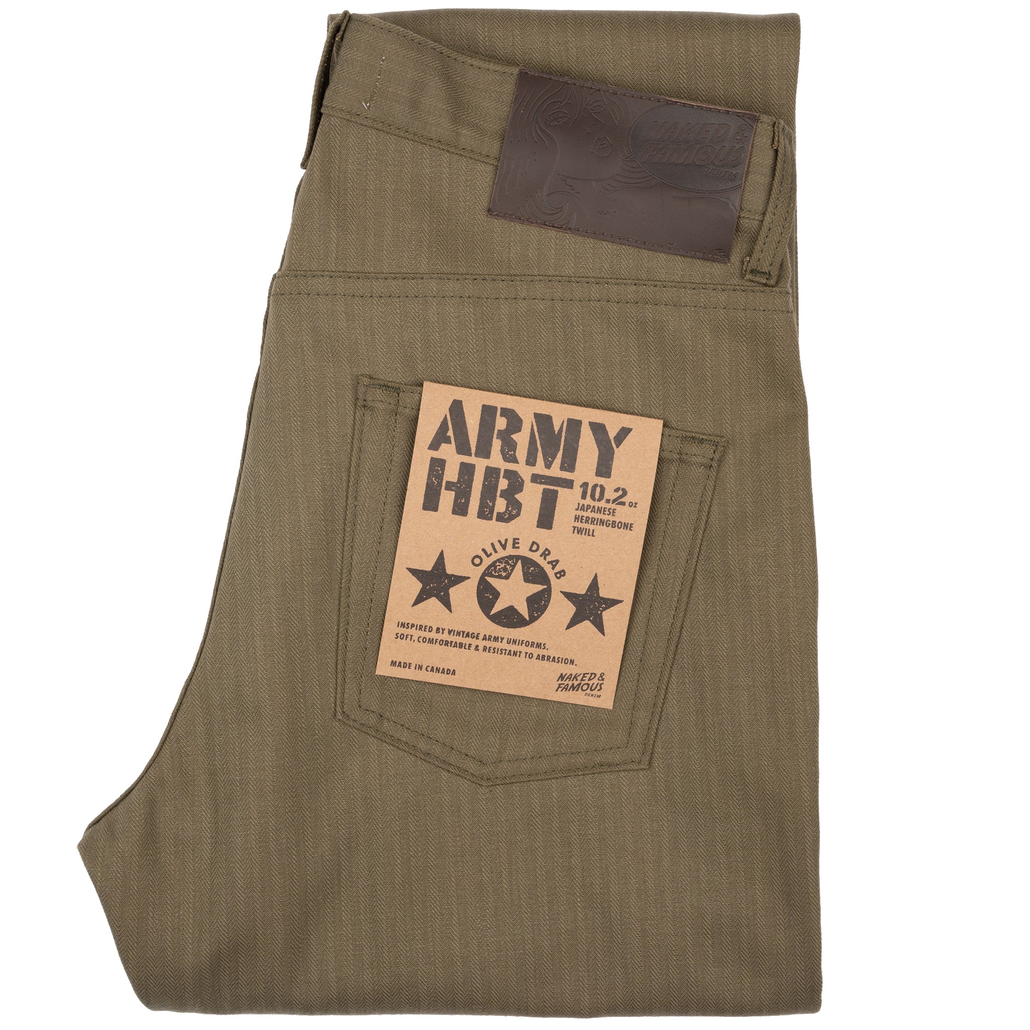 Easy Guy - Army HBT - Olive Drab by Naked & Famous Denim