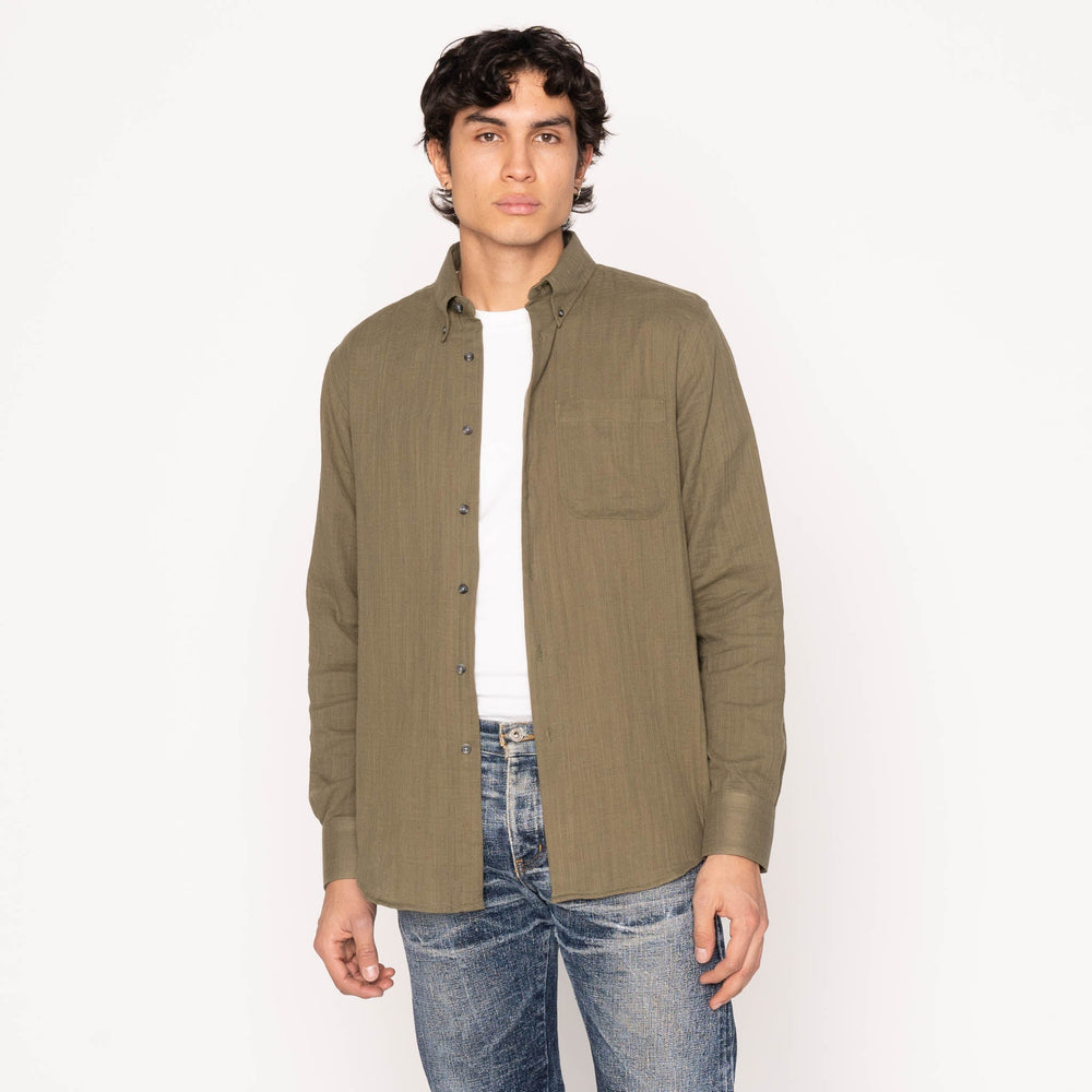 Easy Shirt - Double Weave Slub Gauze - Juniper by Naked & Famous Denim