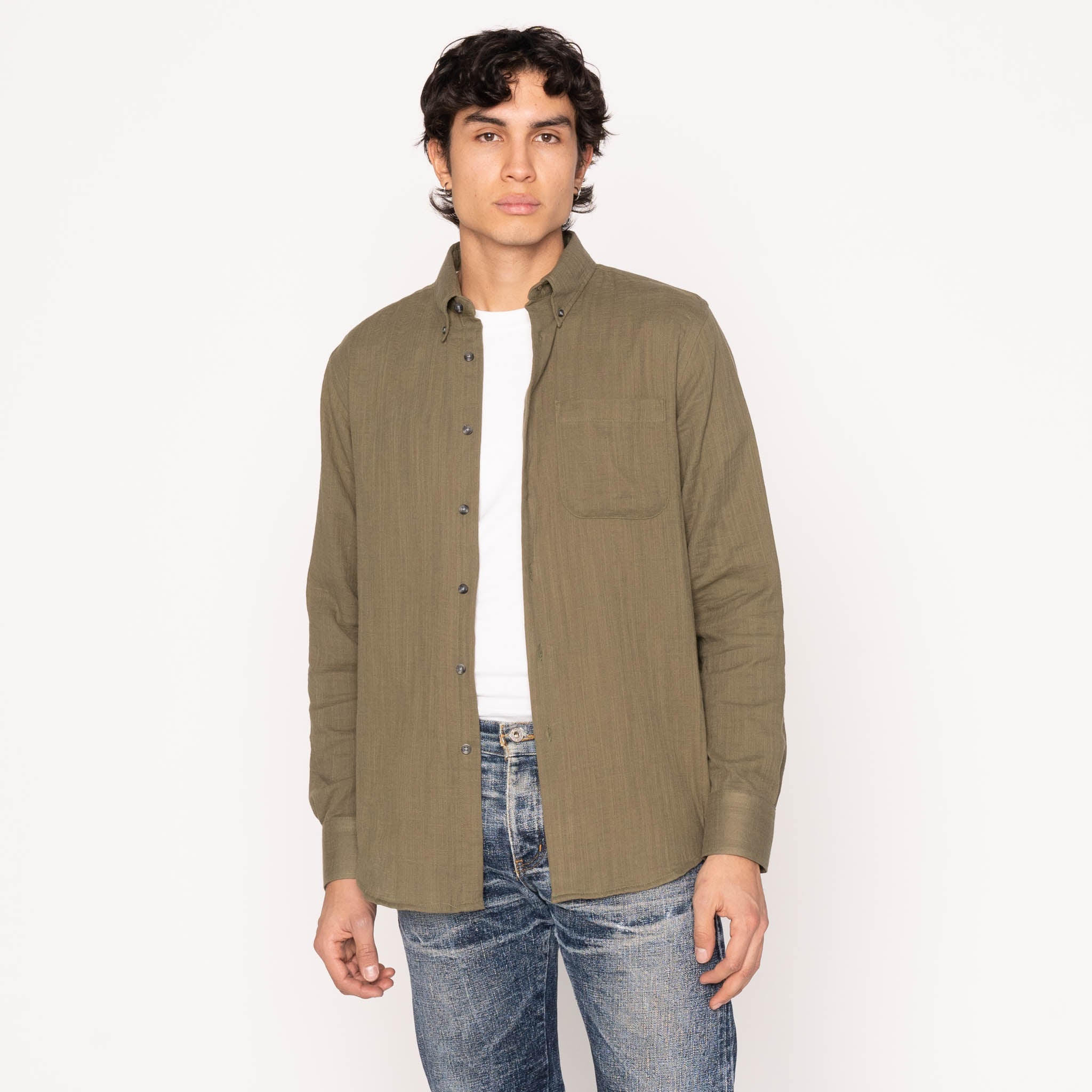 Easy Shirt - Double Weave Slub Gauze - Juniper