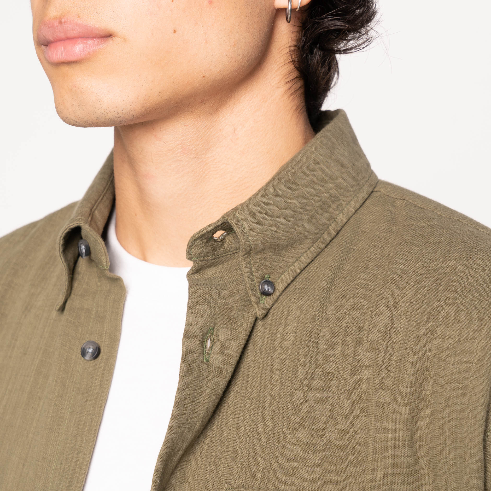 Easy Shirt - Double Weave Slub Gauze - Juniper