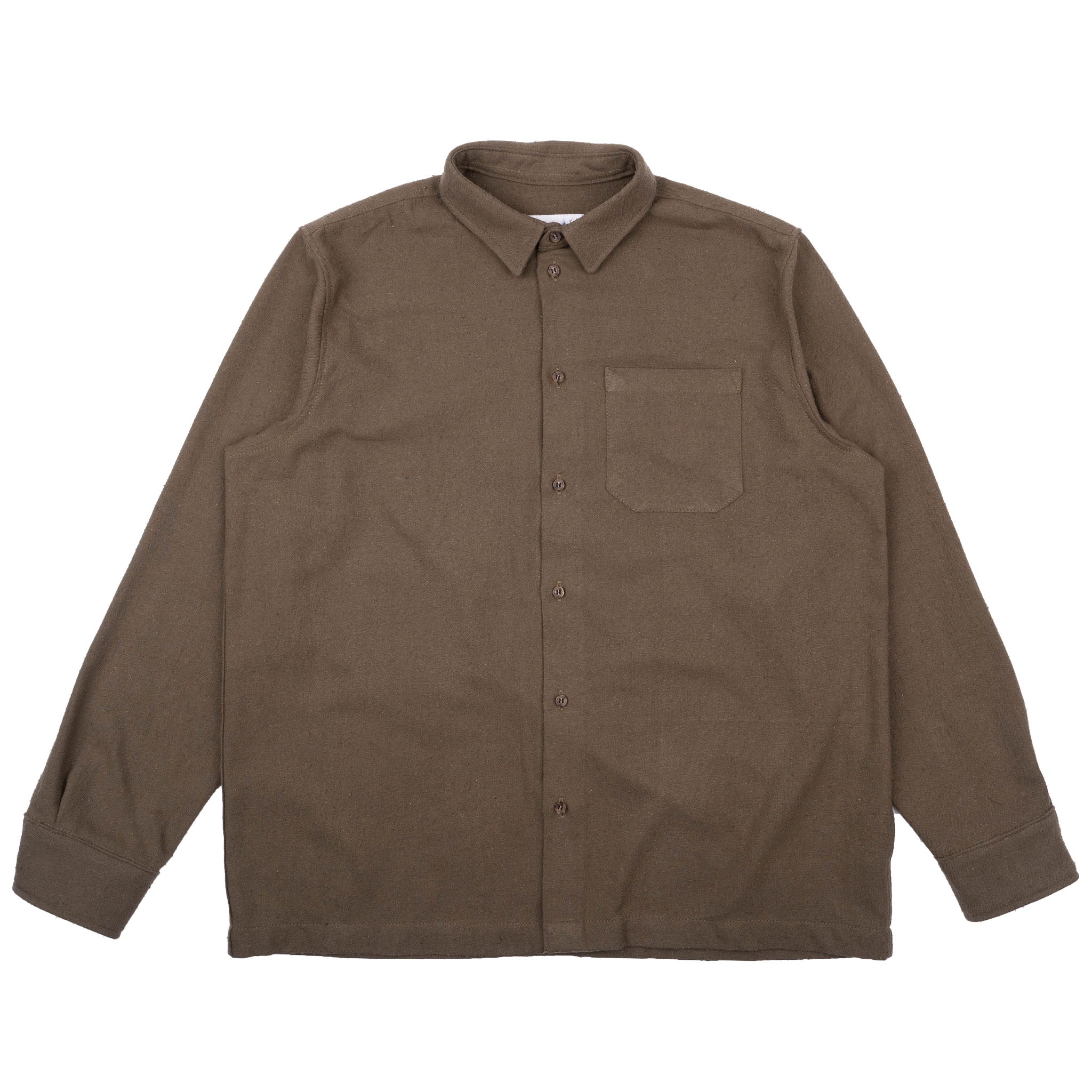 True Shirt - Silk Blend Twill - Green by Naked & Famous Denim