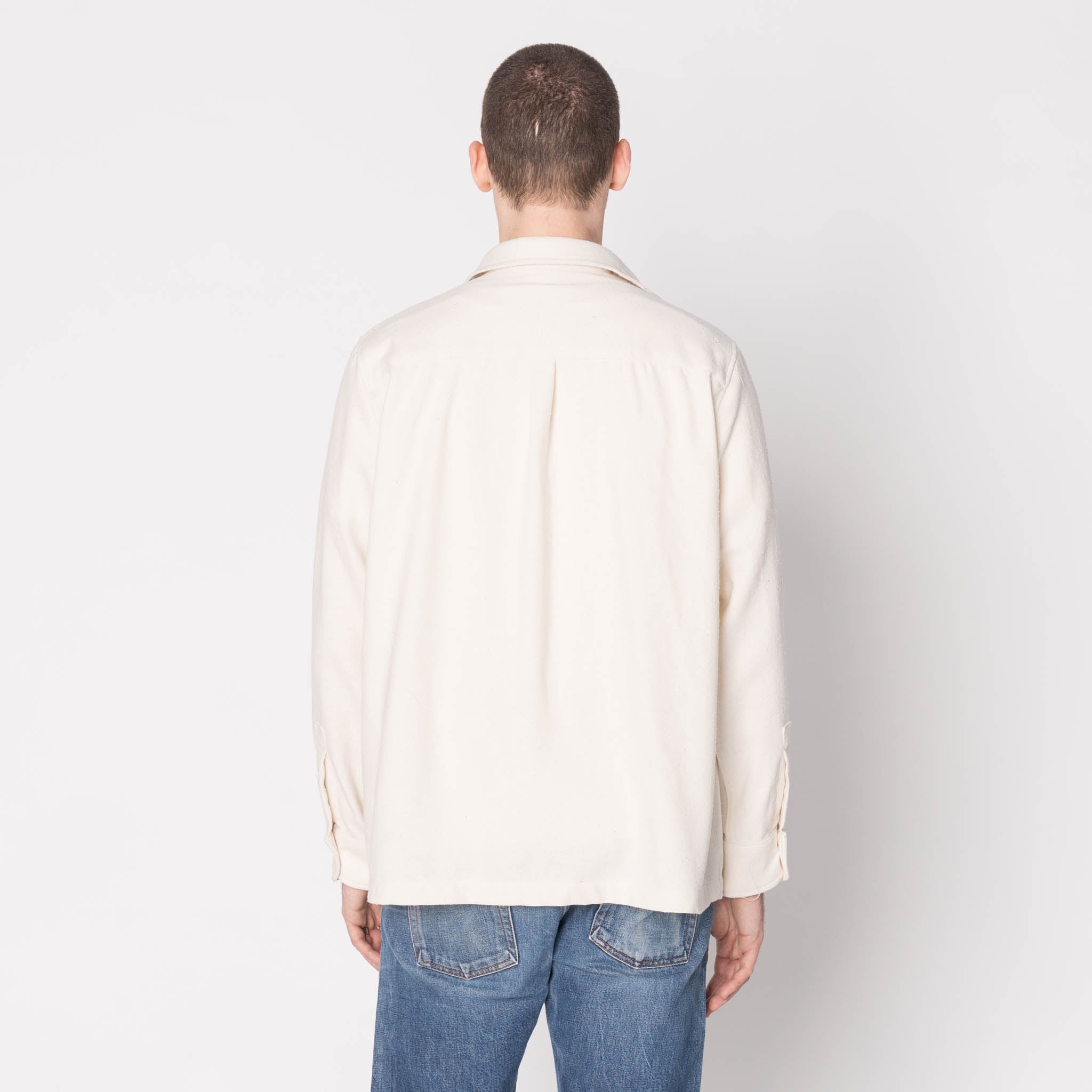True Shirt - Silk Blend Twill - White by Naked & Famous Denim