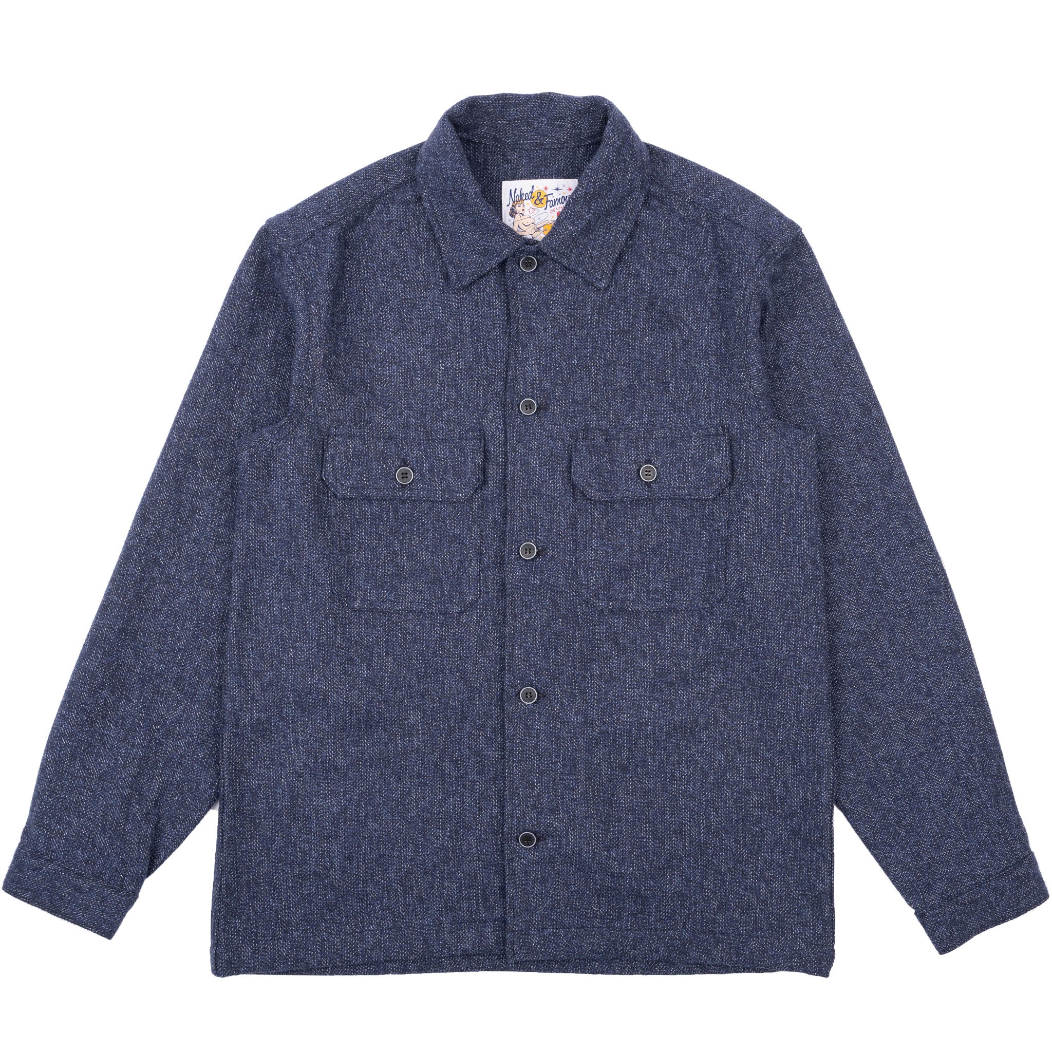 Work Shirt - Herringbone Triple Twist - Indigo