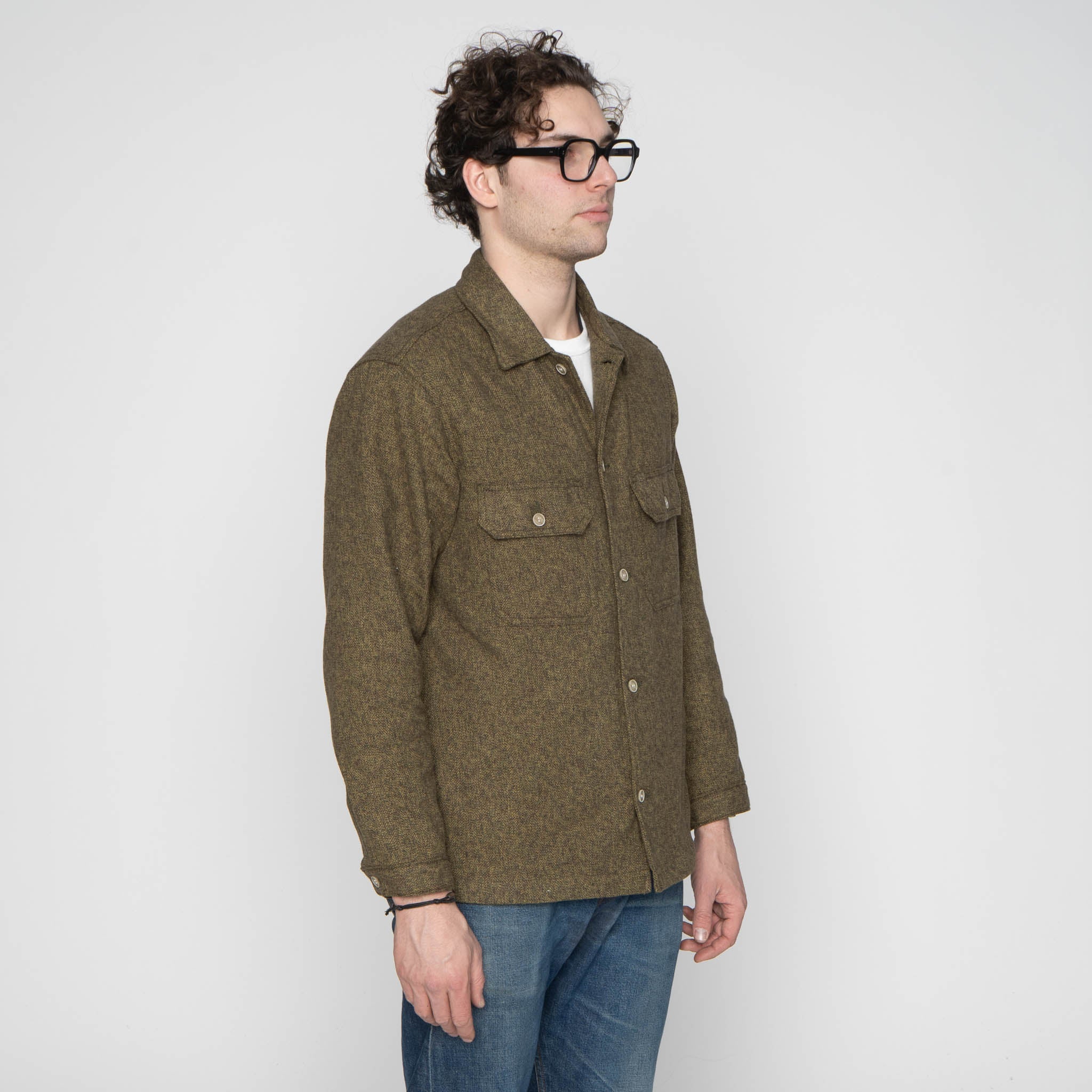 Work Shirt - Herringbone Triple Twist - Forest