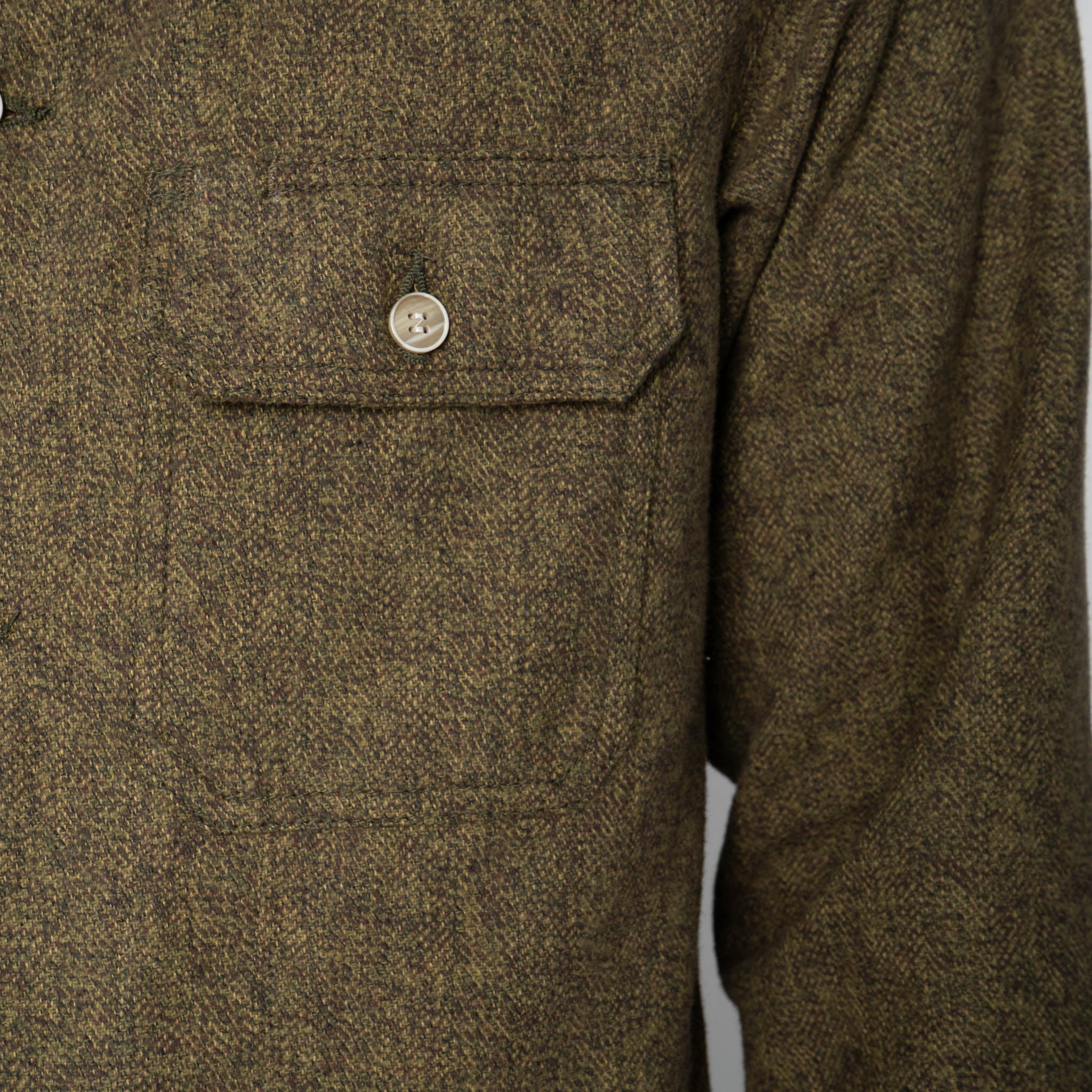 Work Shirt - Herringbone Triple Twist - Forest by Naked & Famous Denim