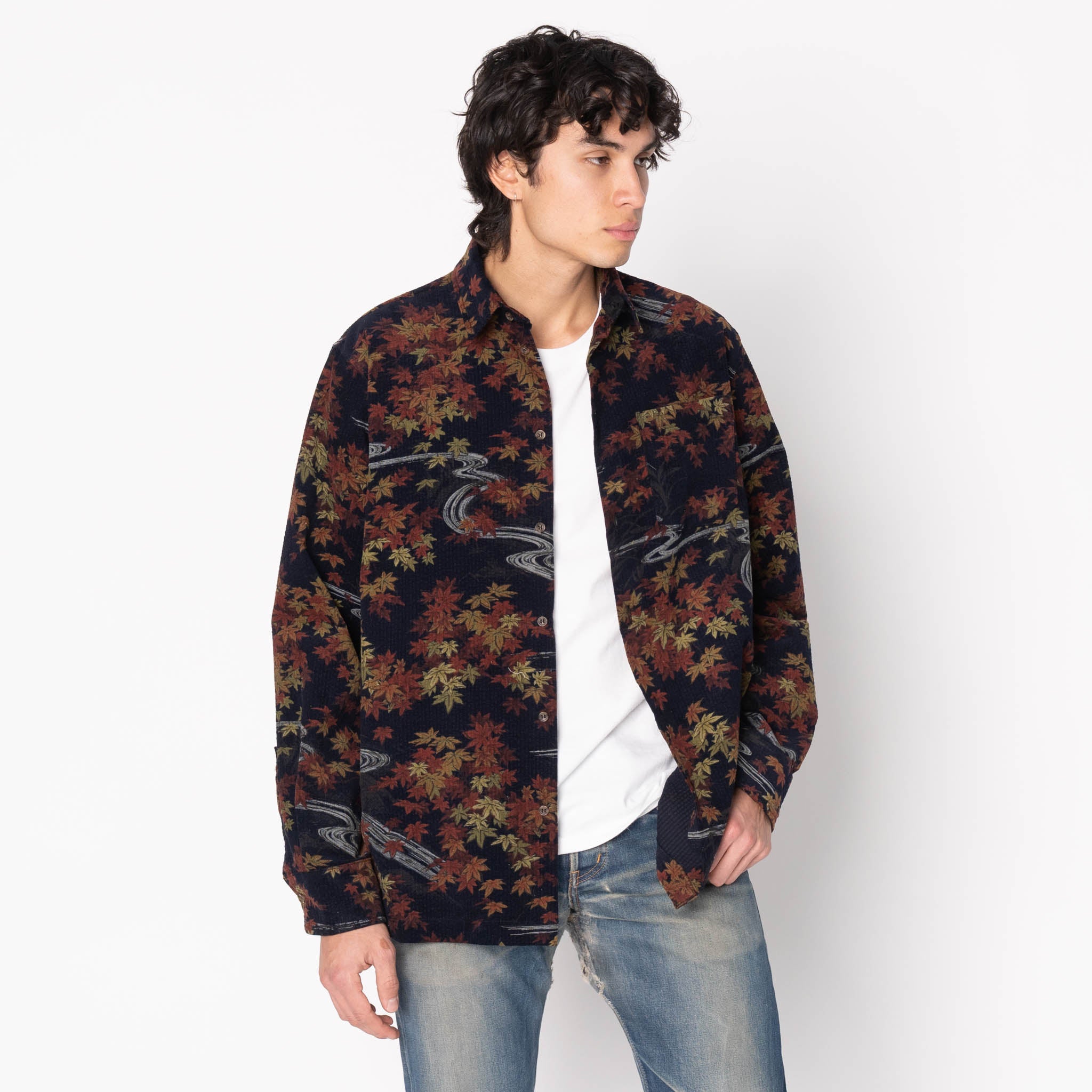 True Shirt - Printed - Autumn - Navy