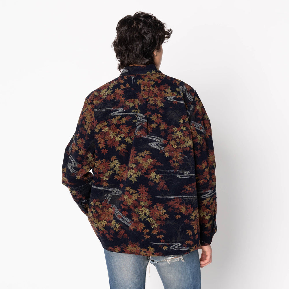 True Shirt - Printed - Autumn - Navy by Naked & Famous Denim