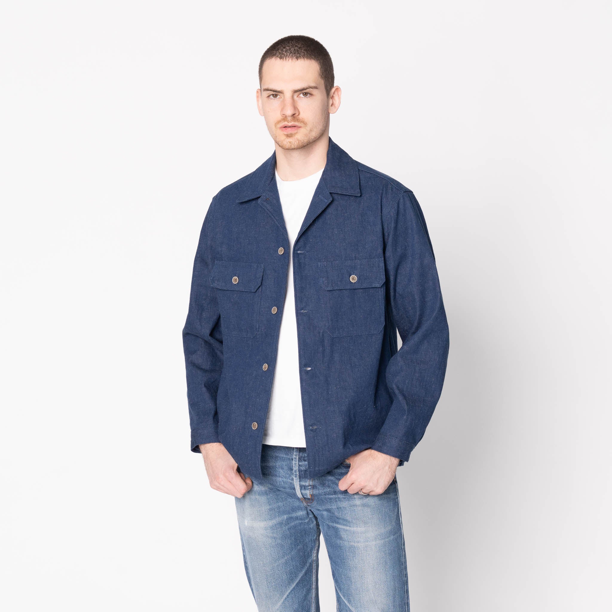 J-POP シャツ サカナクション NF BLOUSON SHIRTS ネイビー 112349121-HERO?$SFCC-SMALL$