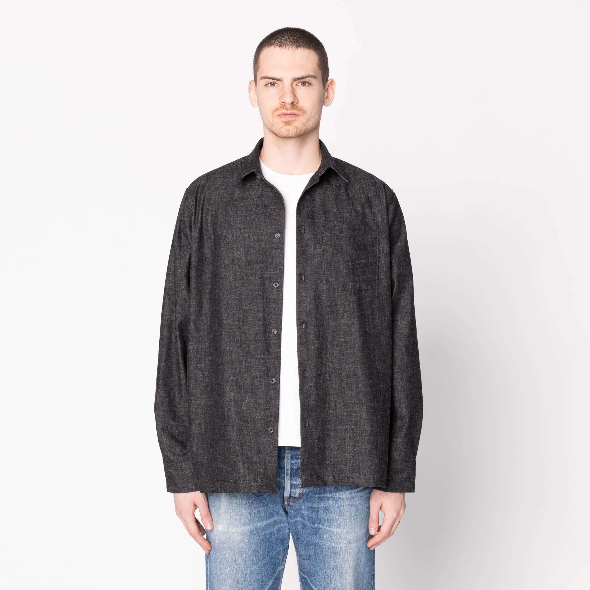 True Shirt - Black Lightweight Denim - Black