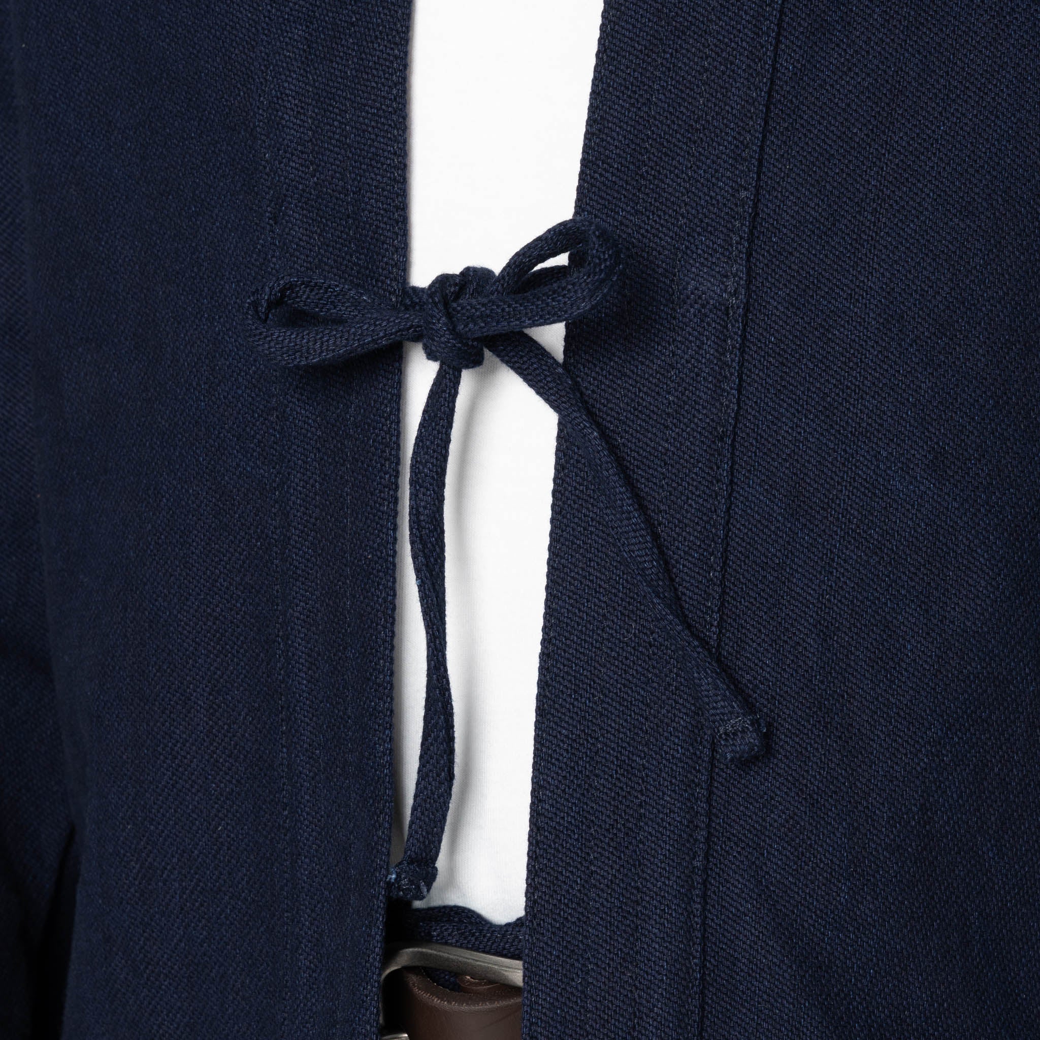 Kimono Shirt - Maekake Dobby - Indigo