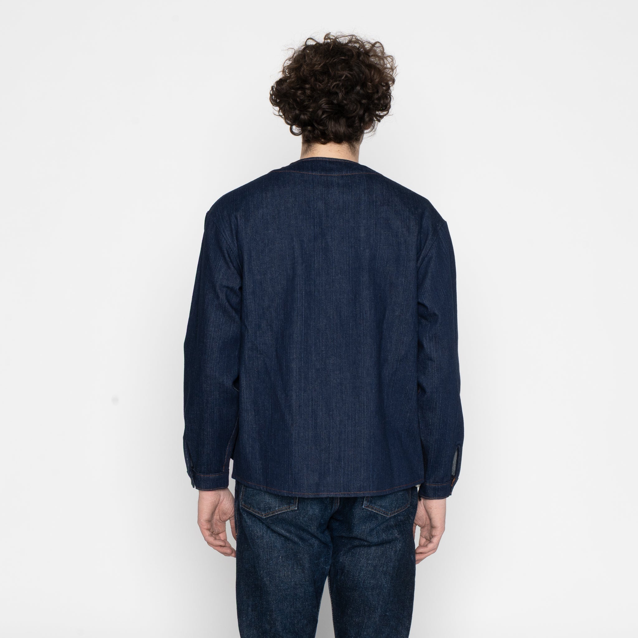 Wise Guy Jacket - Vertical Slub Denim - Indigo by Naked & Famous Denim