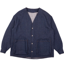 Wise Guy Jacket - Vertical Slub Denim - Indigo by Naked & Famous Denim