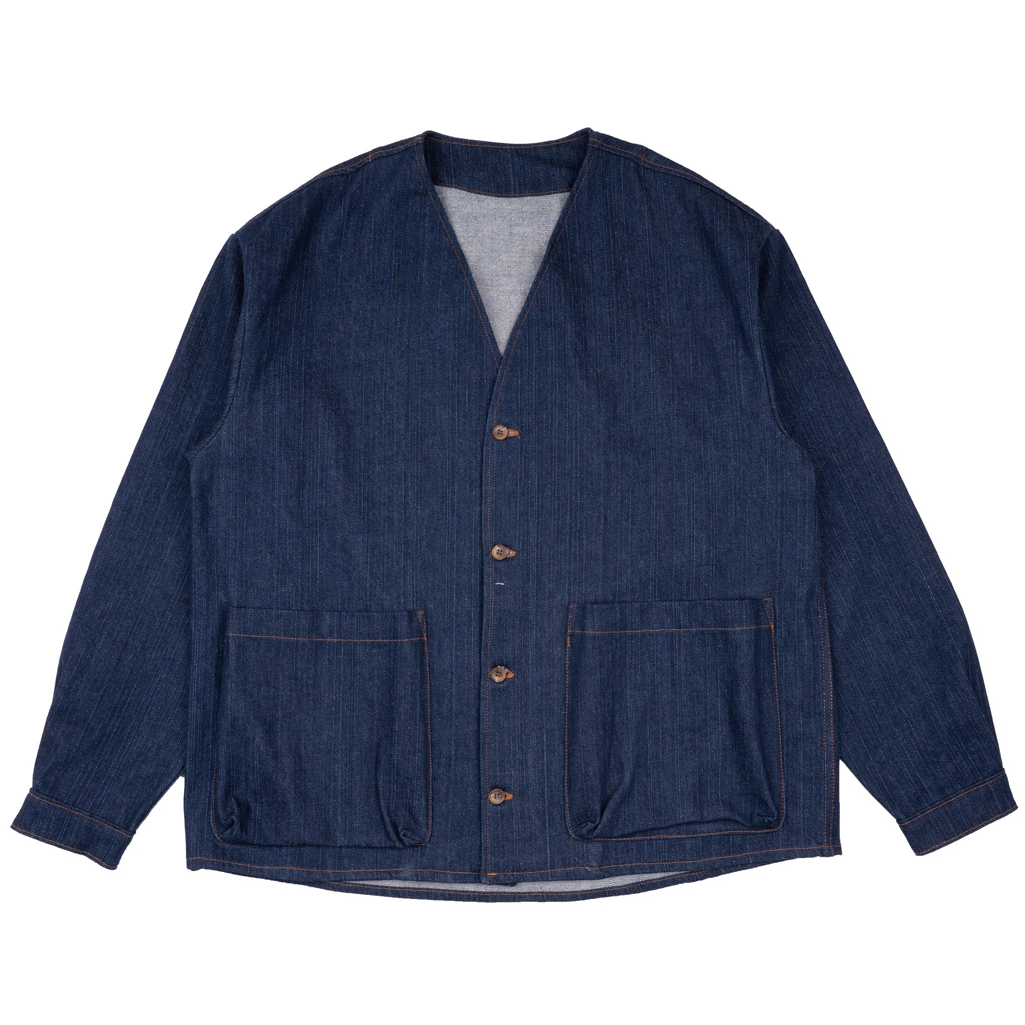 Wise Guy  Jacket - Vertical Slub Denim - Indigo