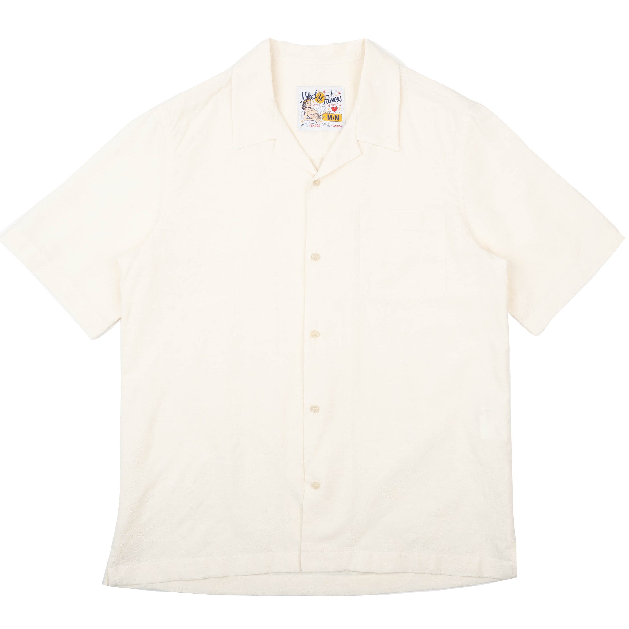 Aloha Shirt - Jungle Jacquard - White