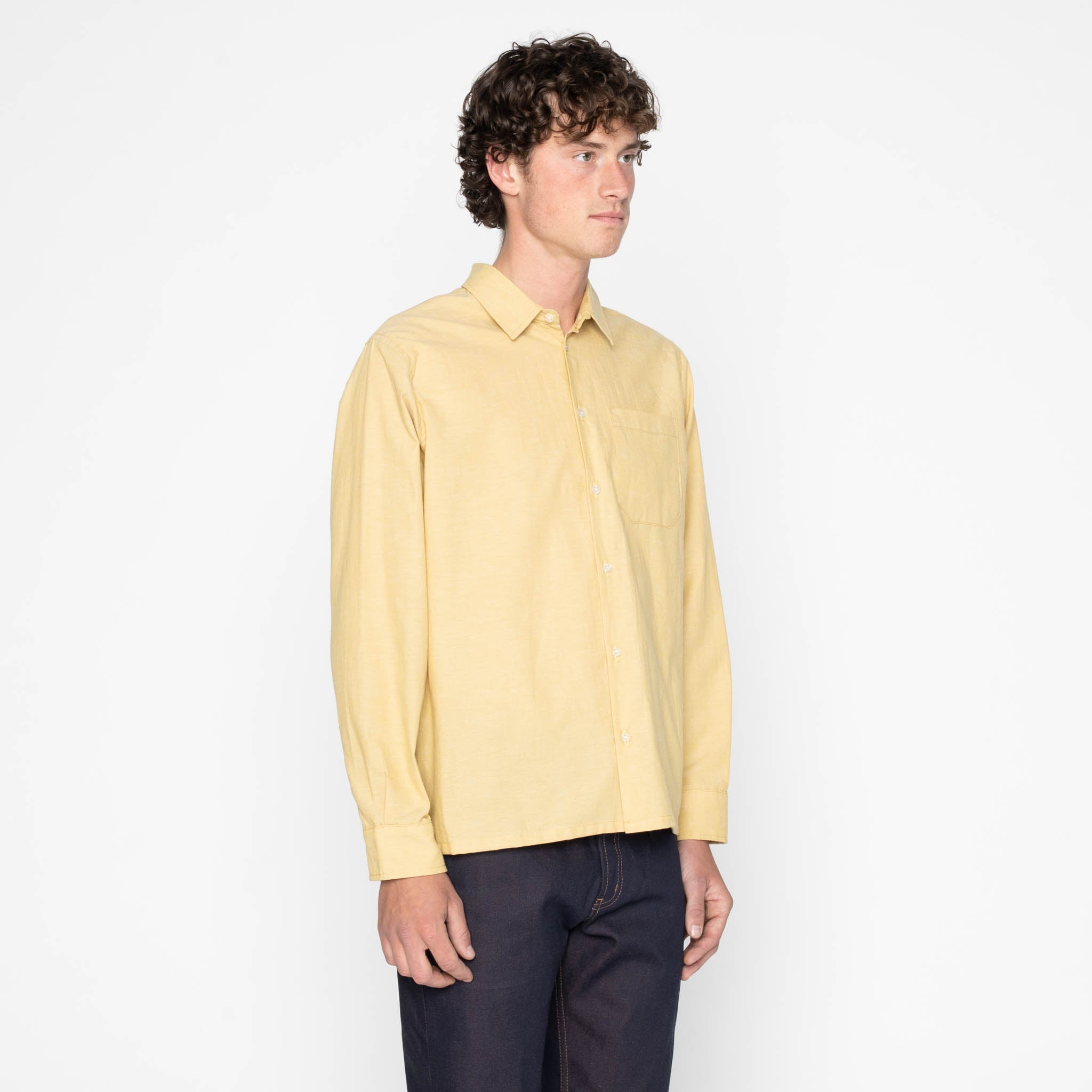 True Shirt - Selvedge Chambray - Yellow by Naked & Famous Denim