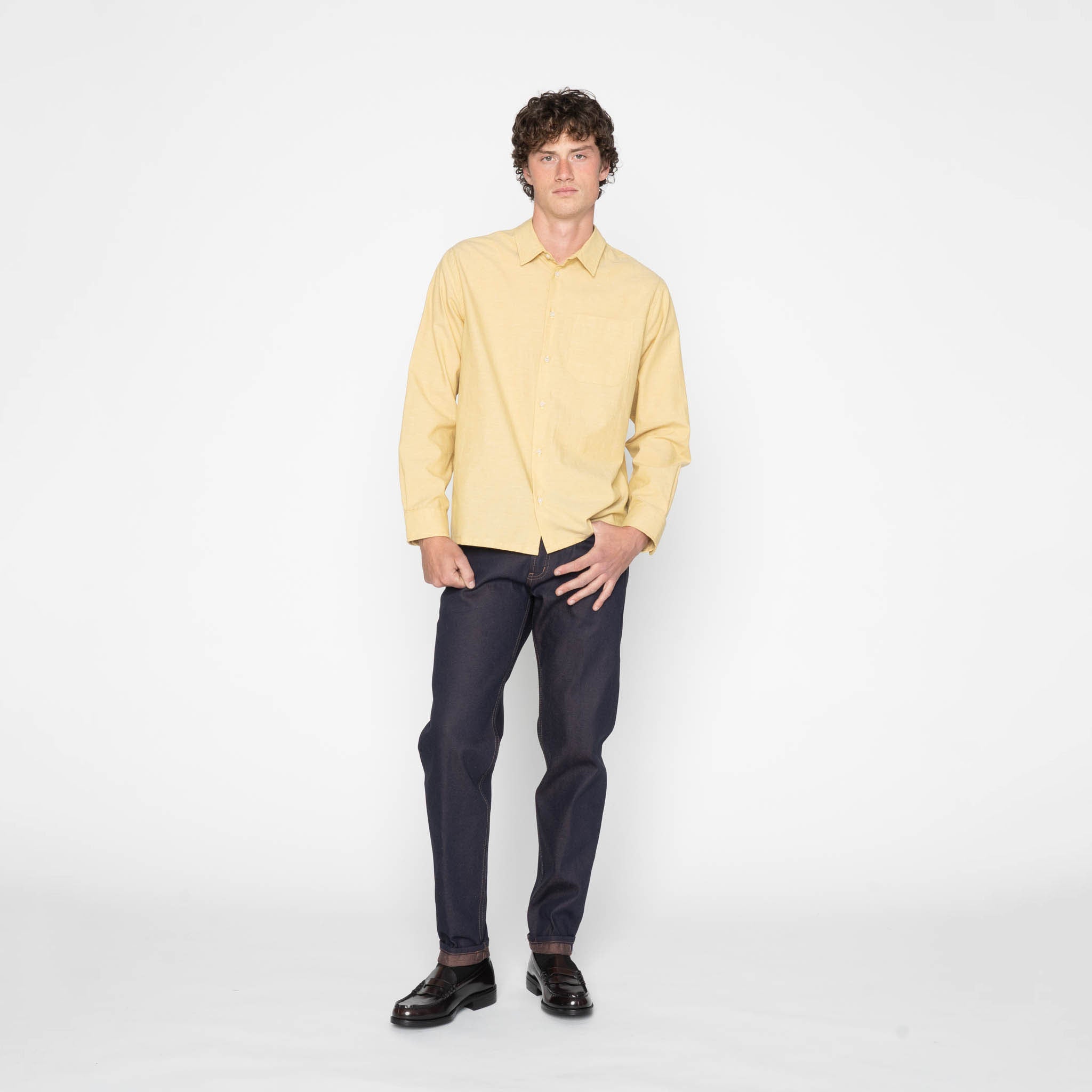 True Shirt - Selvedge Chambray - Yellow by Naked & Famous Denim