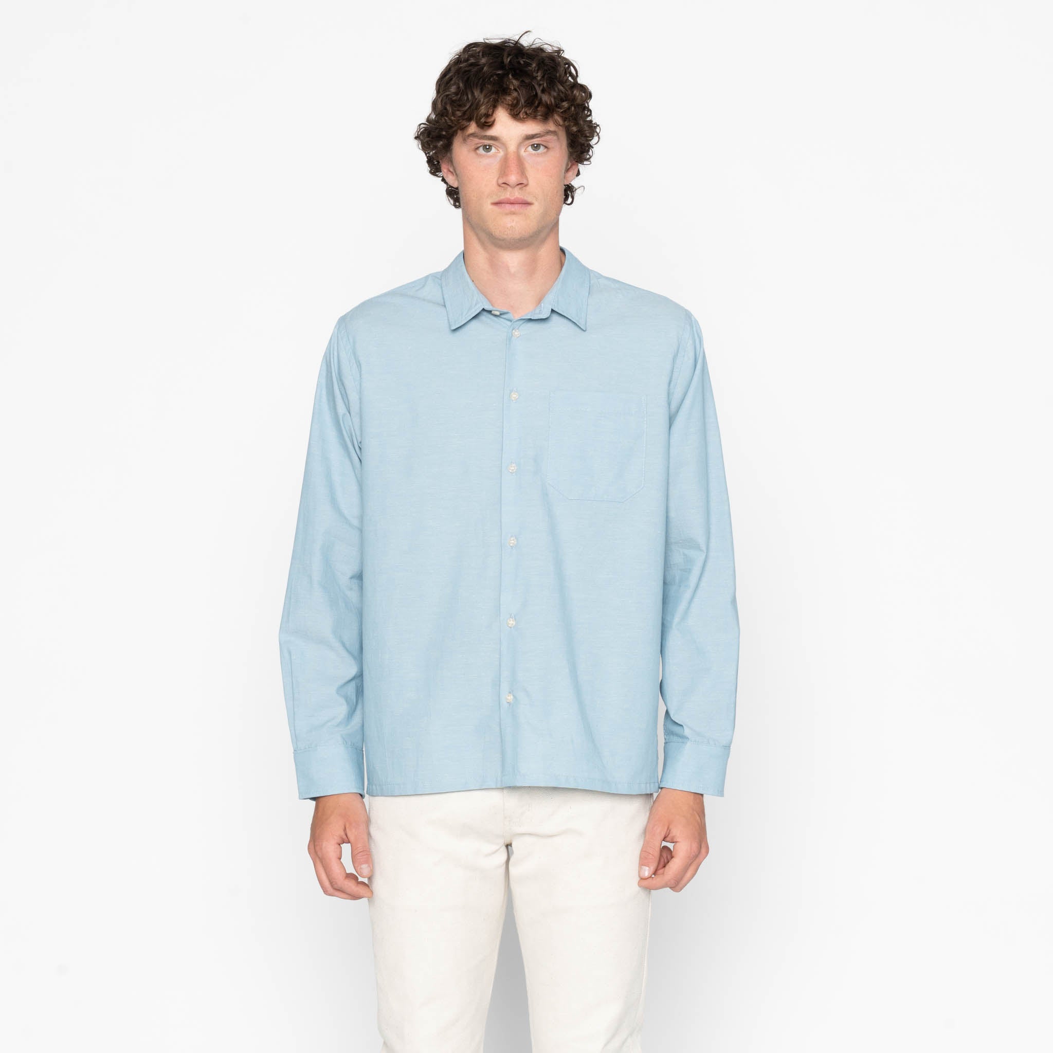 トップス Selvedge Chambray Shirt True Shirt - Selvedge Chambray - Pale Blue