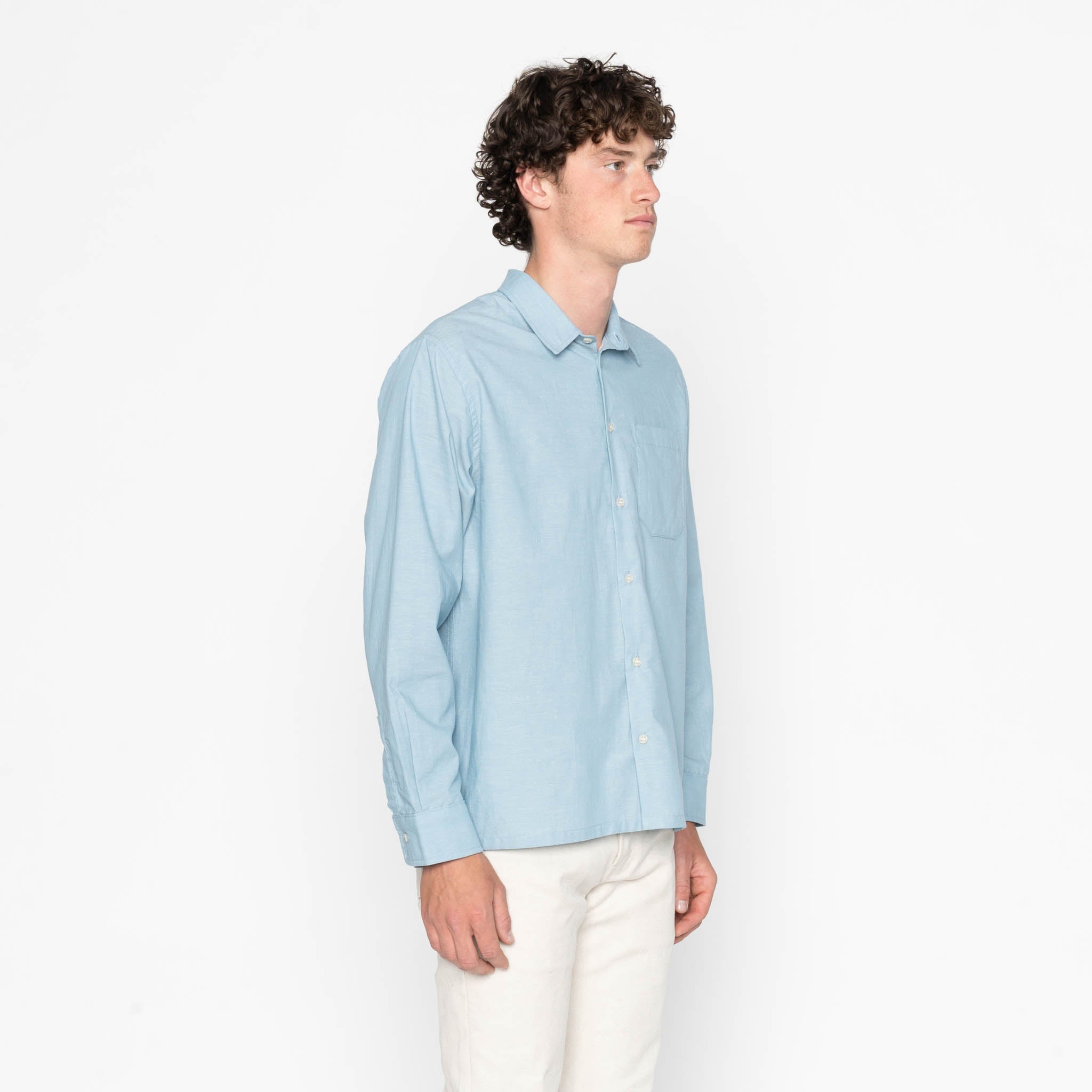 True Shirt - Selvedge Chambray - Pale Blue