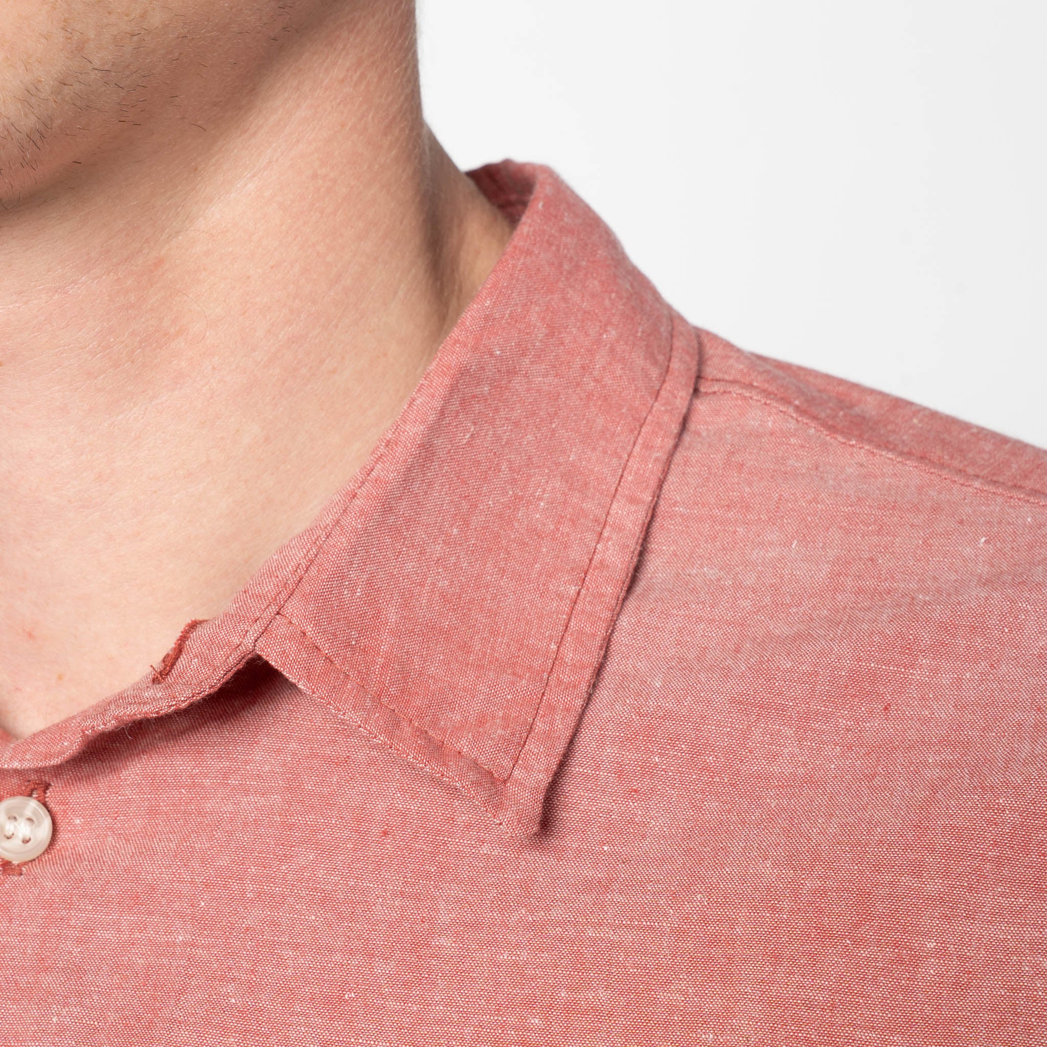 True Shirt - Selvedge Chambray - Red