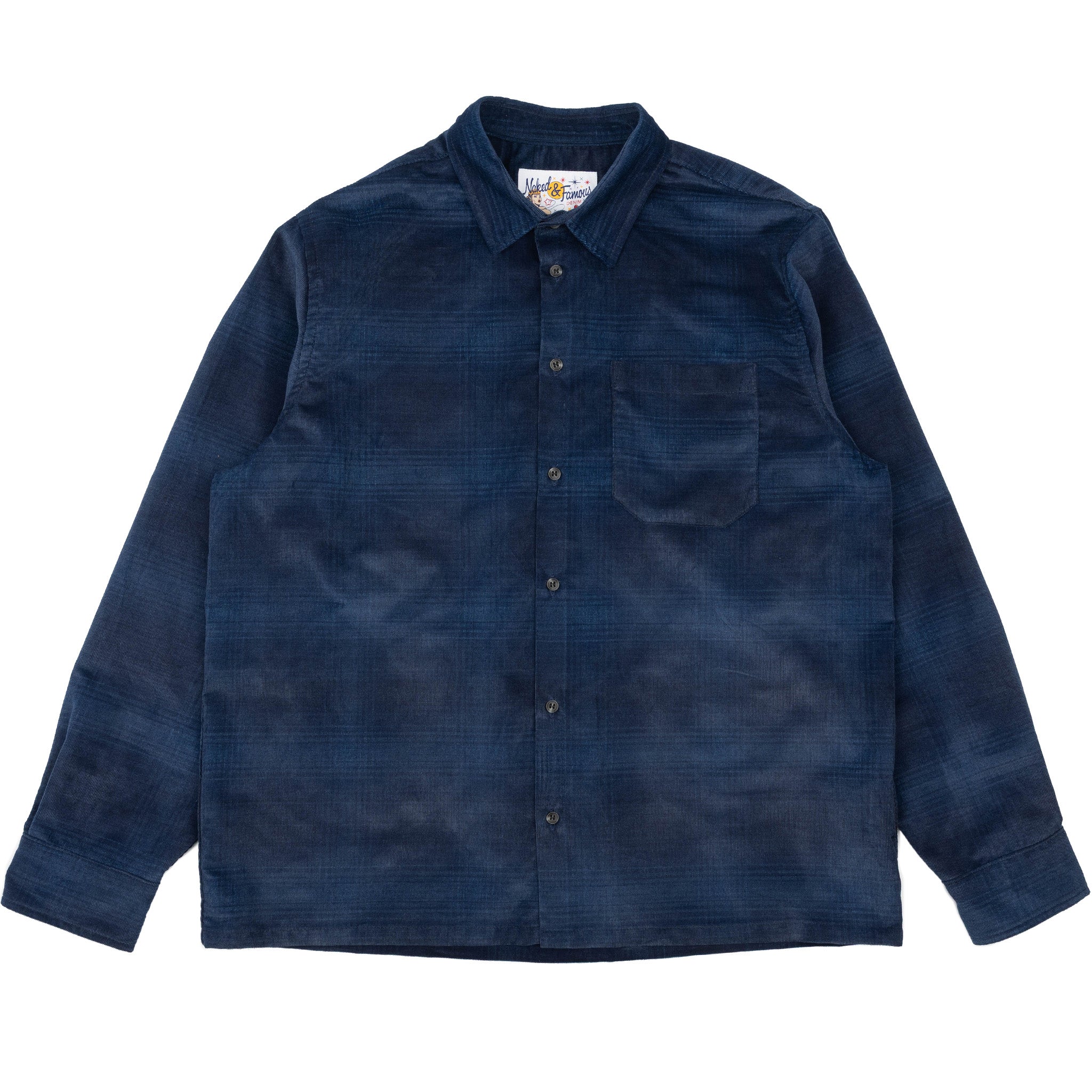 True Shirt - Indigo Corduroy - Indigo by Naked & Famous Denim