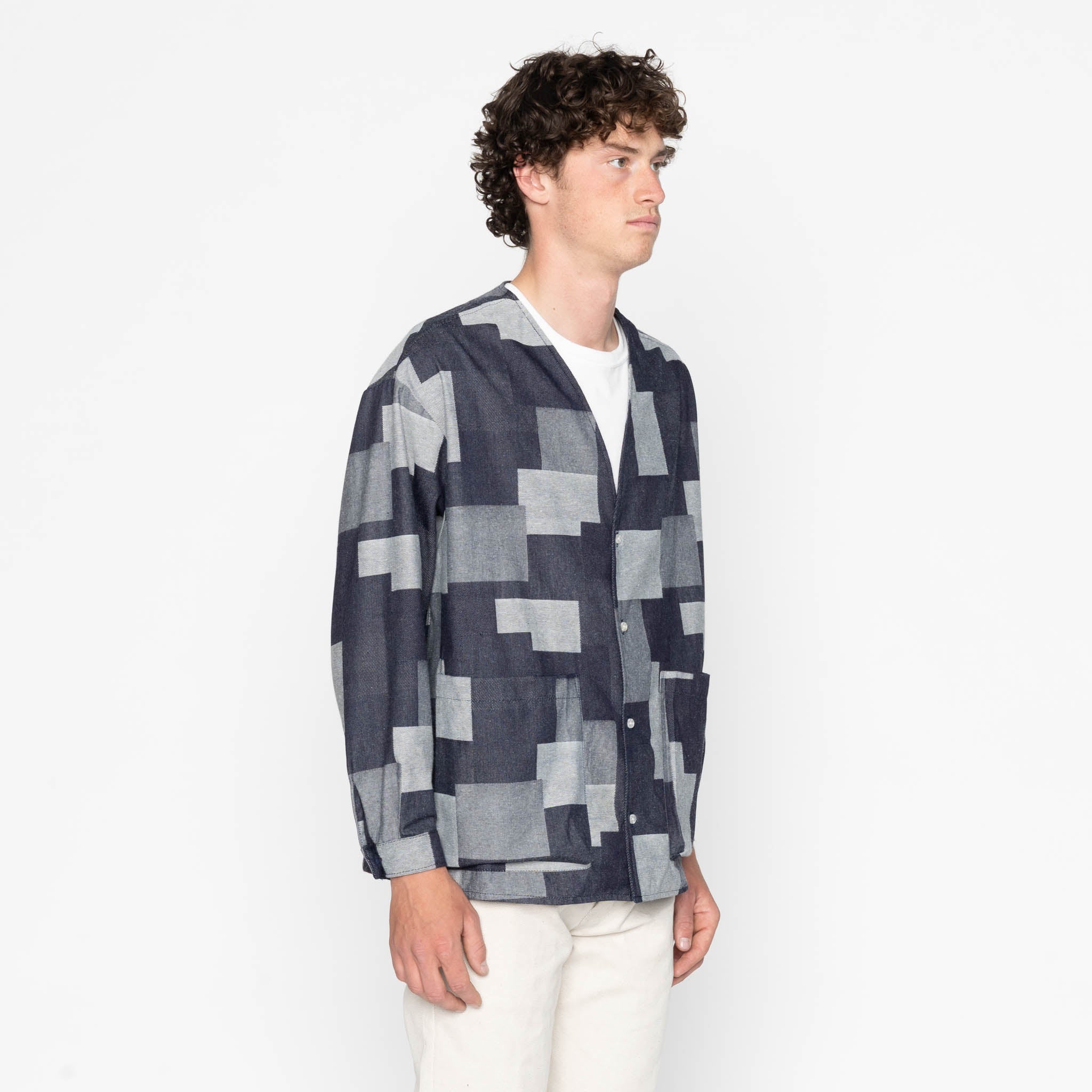 Wise Guy - Jacquard Denim - Indigo by Naked & Famous Denim