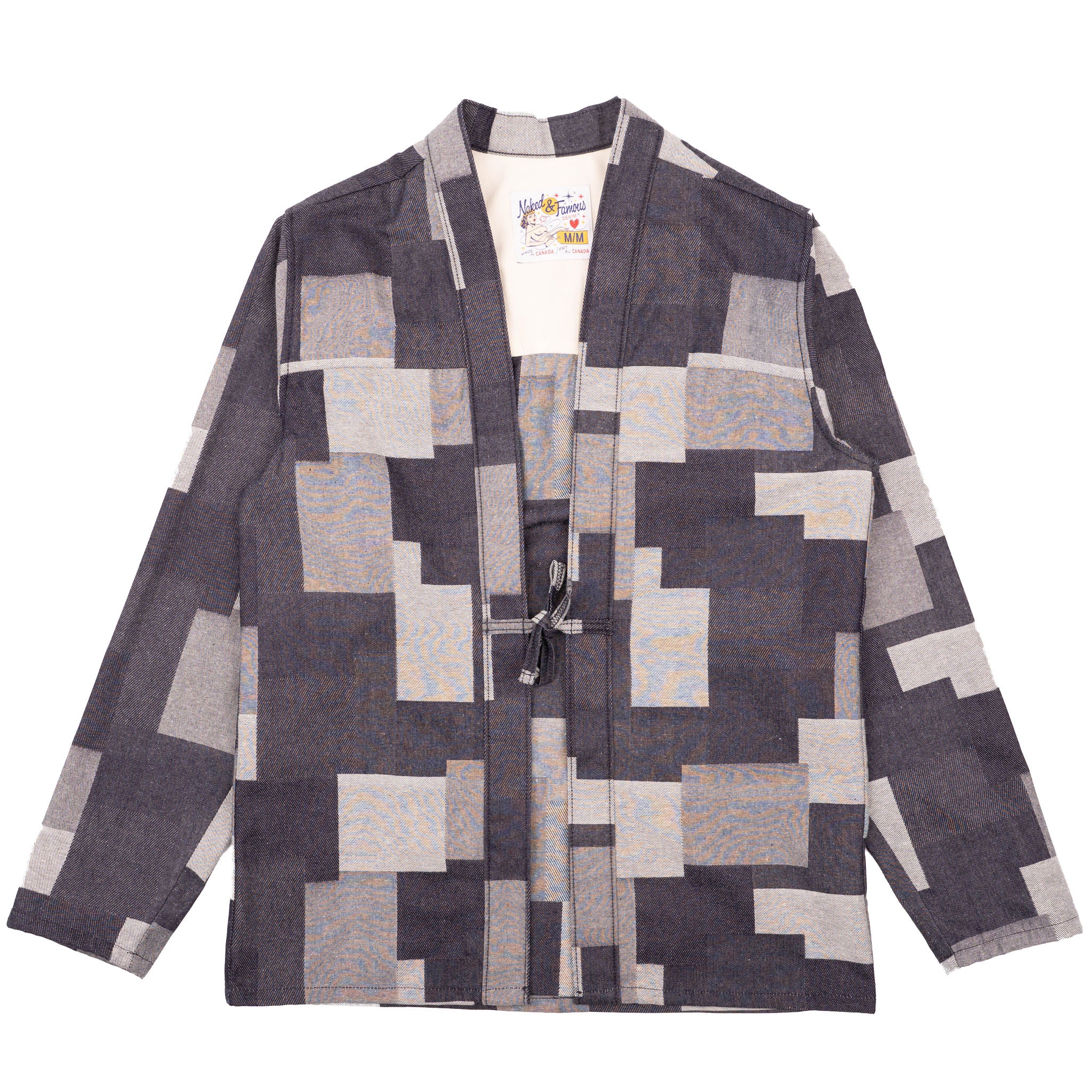 Kimono Shirt - Jacquard Denim - Indigo | Naked & Famous Denim