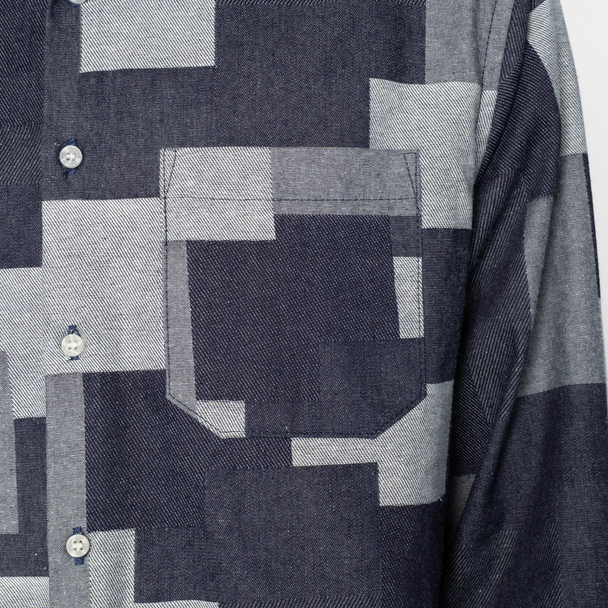 True Shirt - Jacquard Denim - Indigo