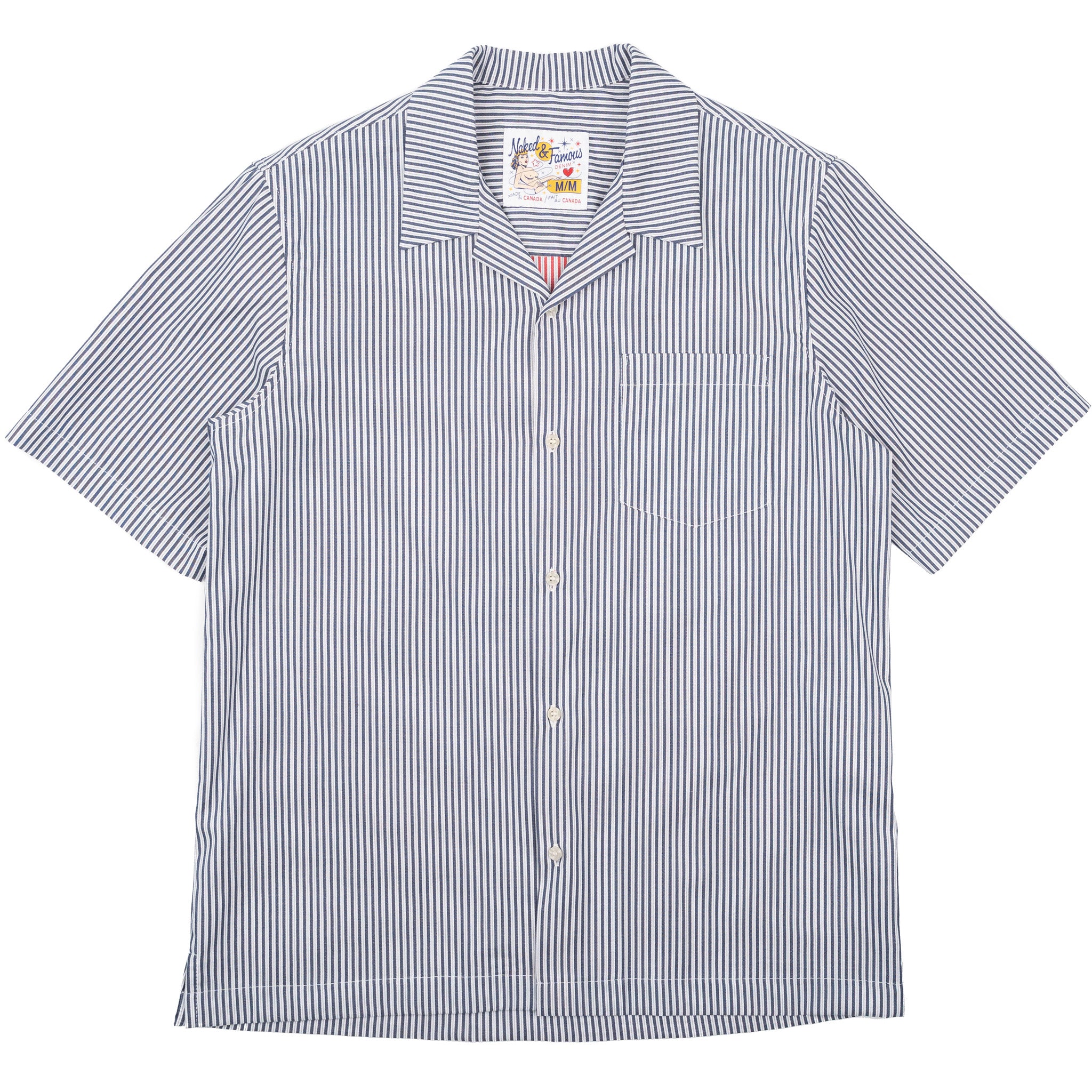 Aloha Shirt - Double Double Stripes - Blue