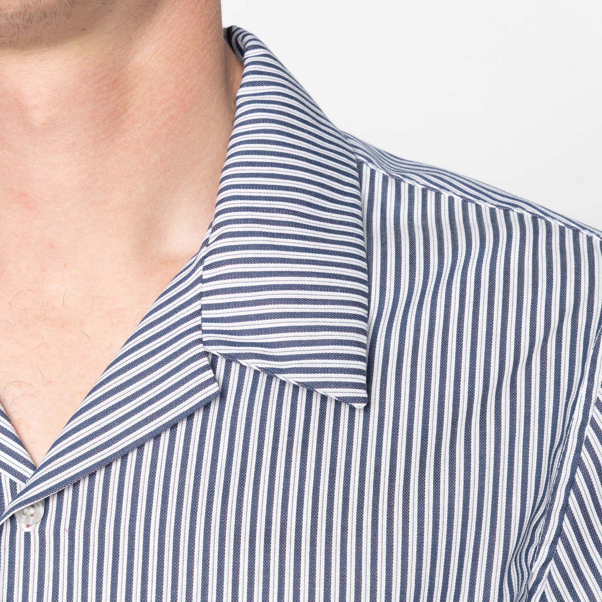 Aloha Shirt - Double Double Stripes - Blue