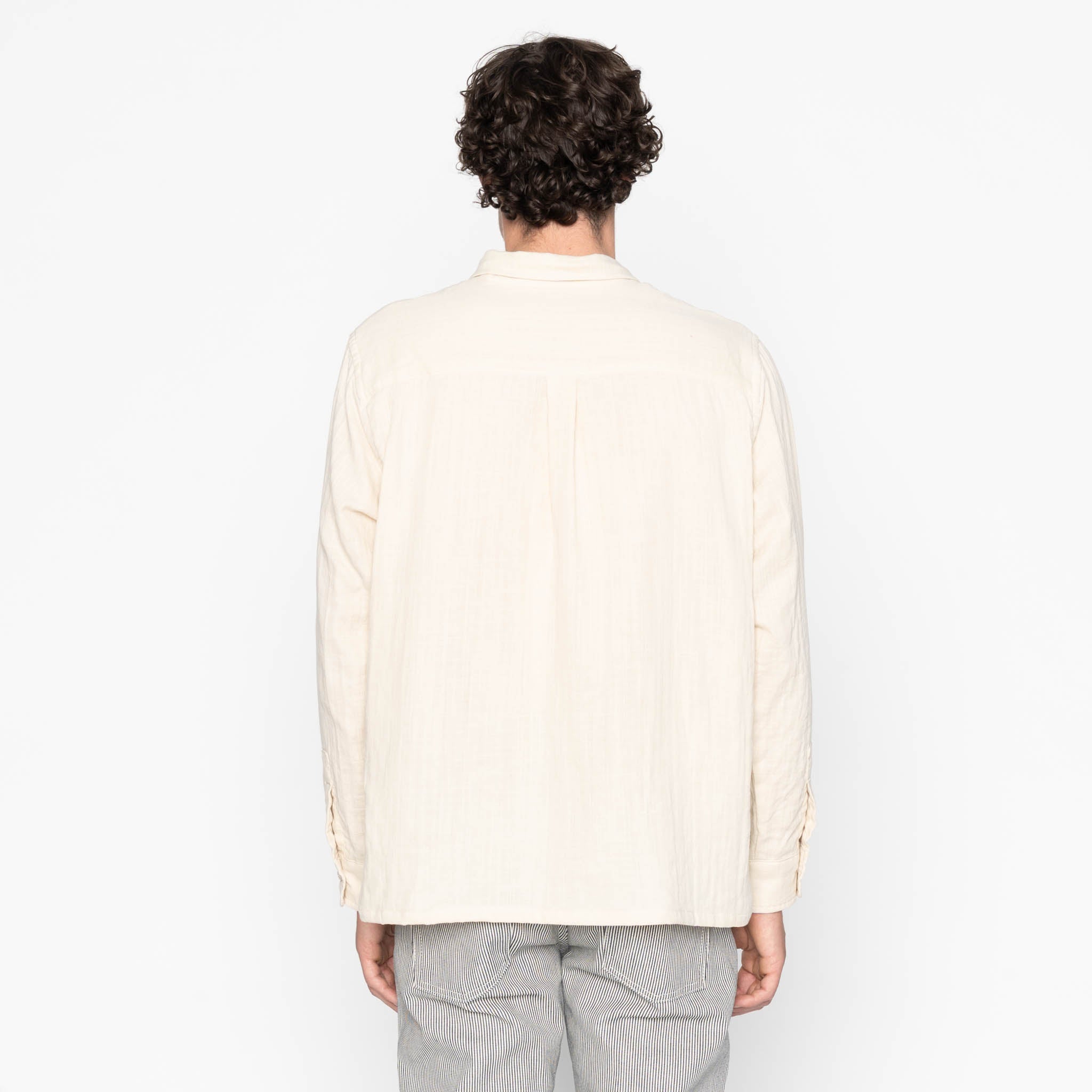 True Shirt - Double Weave Slub Gauze - Bone by Naked & Famous Denim