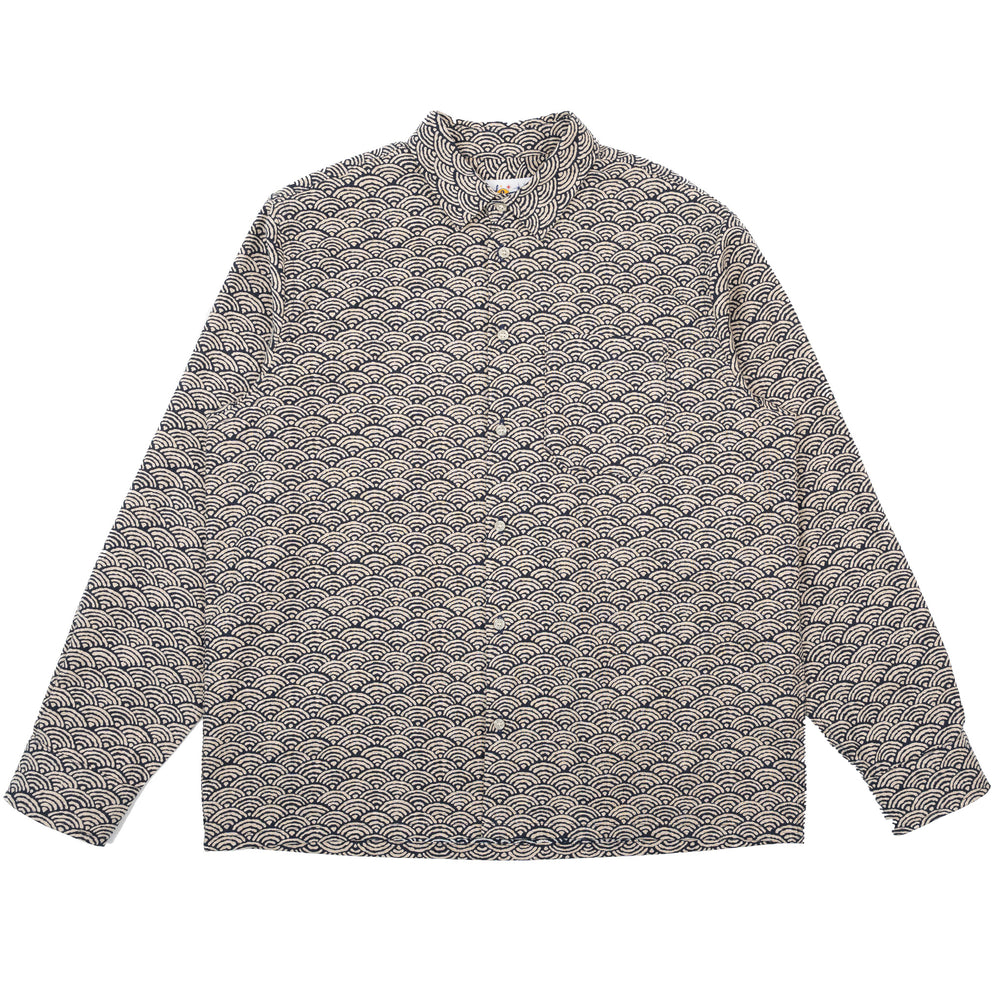 True Shirt - Seigaiha Waves - Indigo by Naked & Famous Denim
