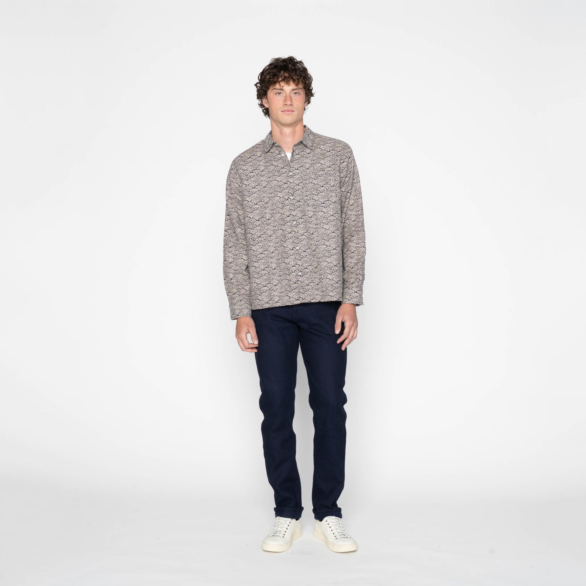 True Shirt - Jacquard Denim - Indigo