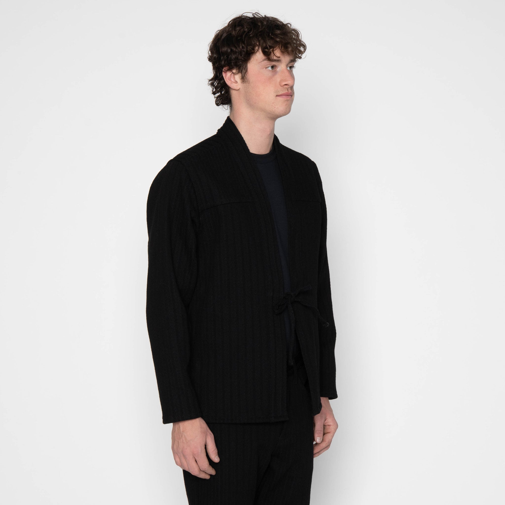 Kimono Shirt - Jacquard Denim - Indigo | Naked & Famous Denim