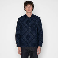 True Shirt - Brushed Hankercheif - Indigo by Naked & Famous Denim