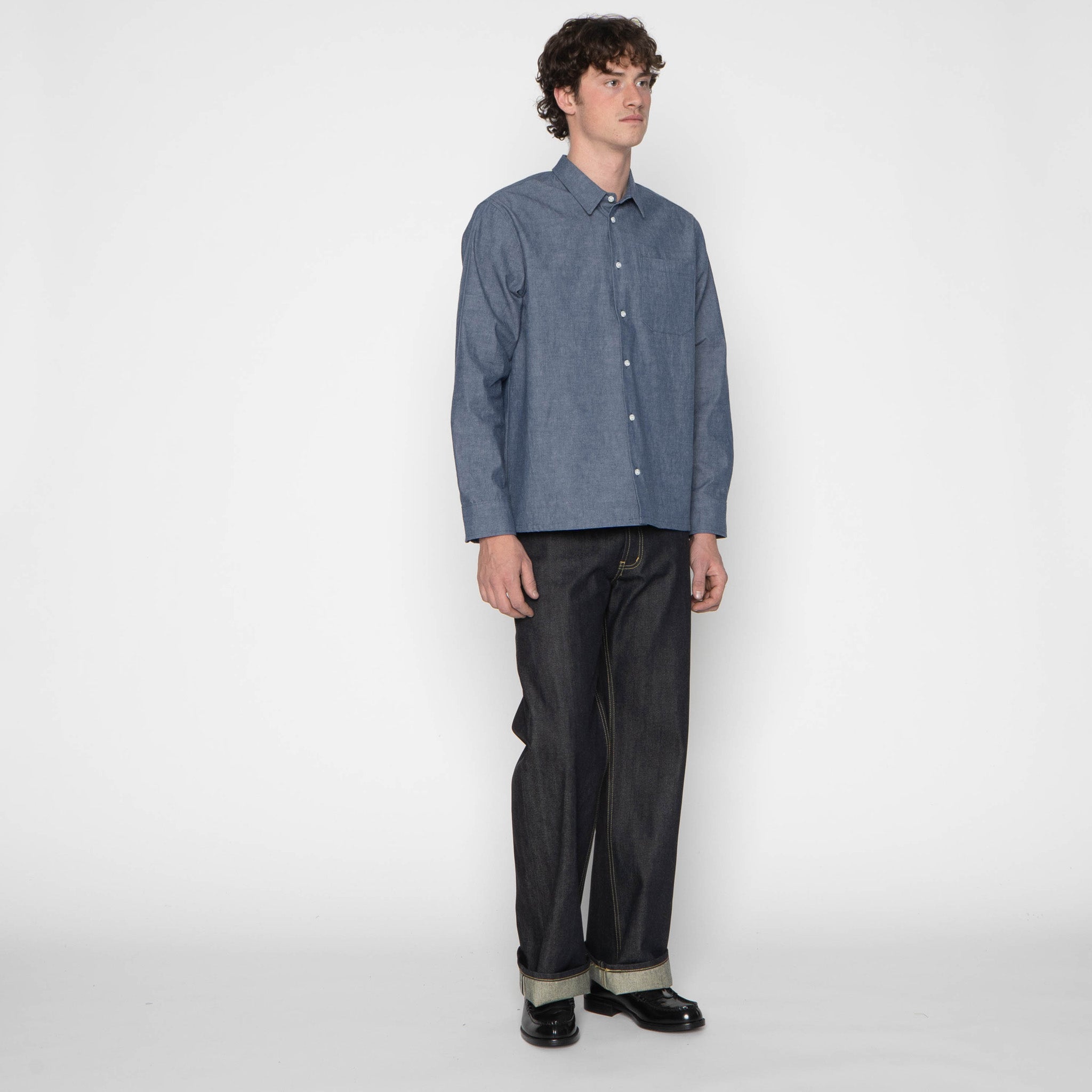True Shirt - Vintage Selvedge Chambray - Blue by Naked & Famous Denim