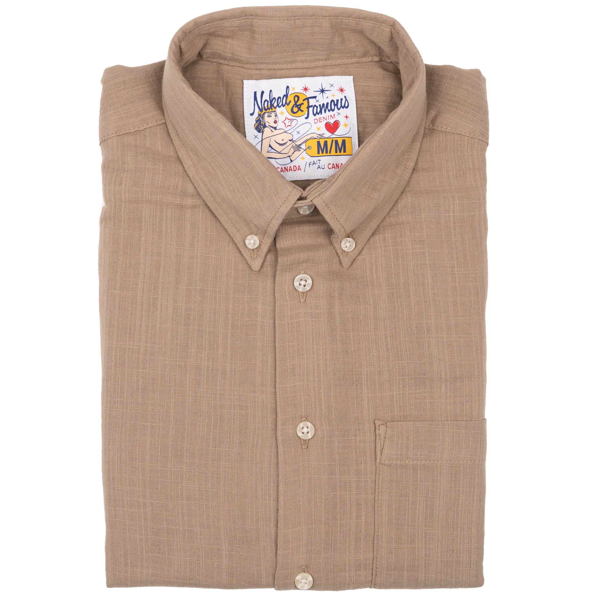 Easy Shirt - Double Weave Slub Gauze - Sand