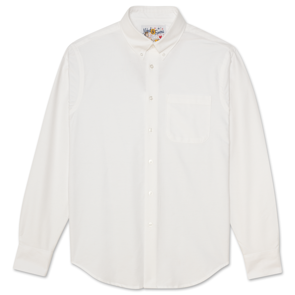 Easy Shirt - Cotton Oxford - White | Naked & Famous Denim
