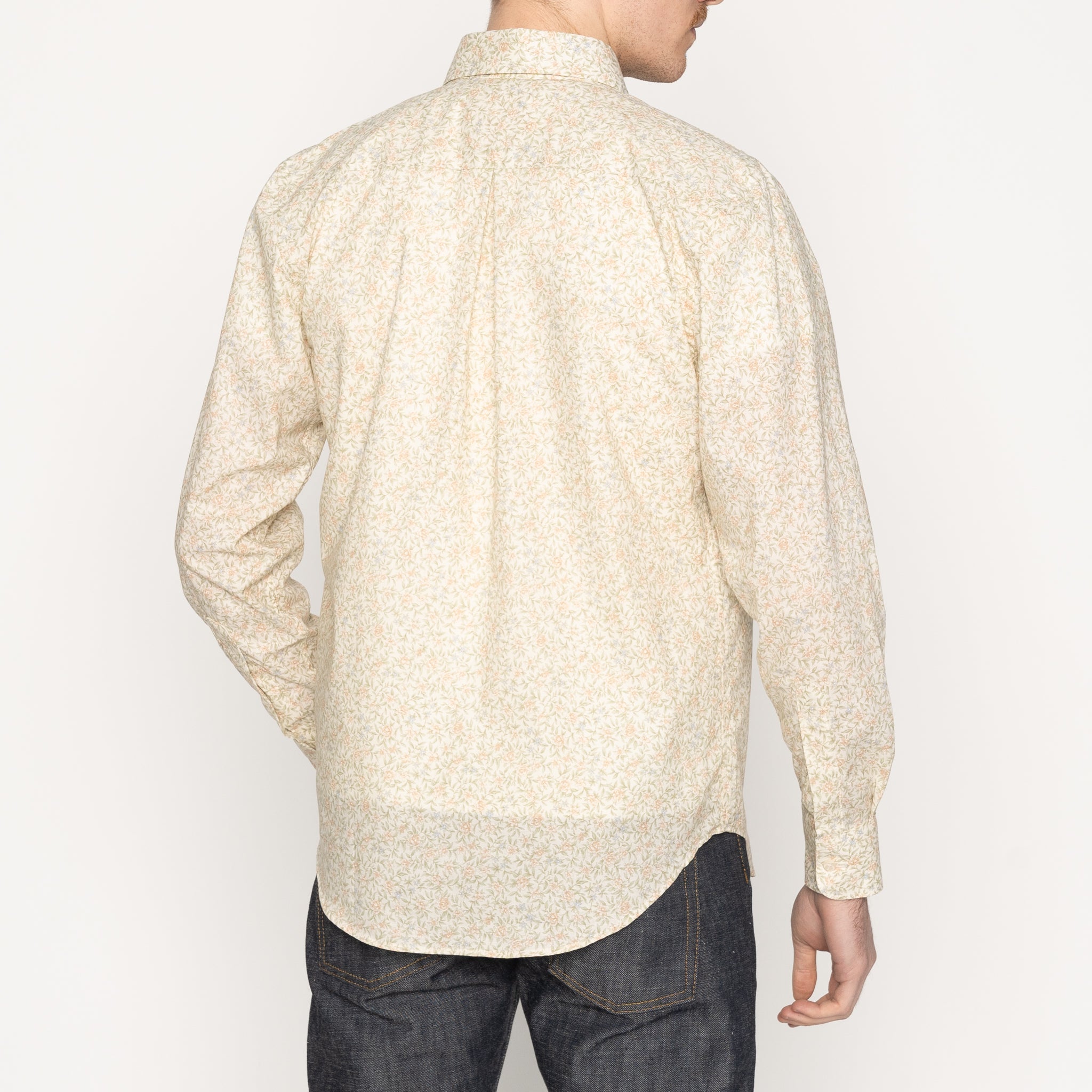 Easy Shirt - Bell Flowers - Cream | Naked & Famous Denim