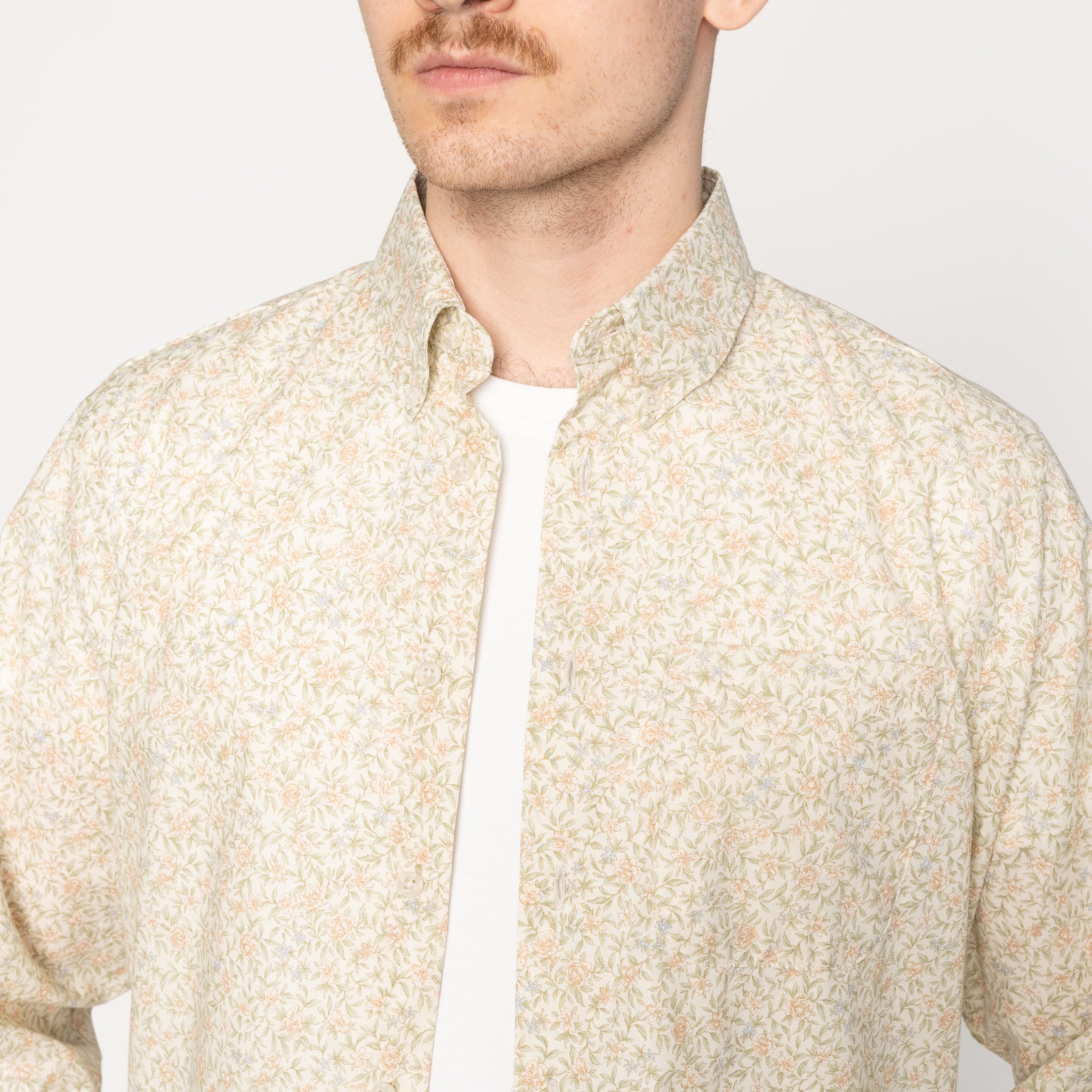 Easy Shirt - Bell Flowers - Cream | Naked & Famous Denim