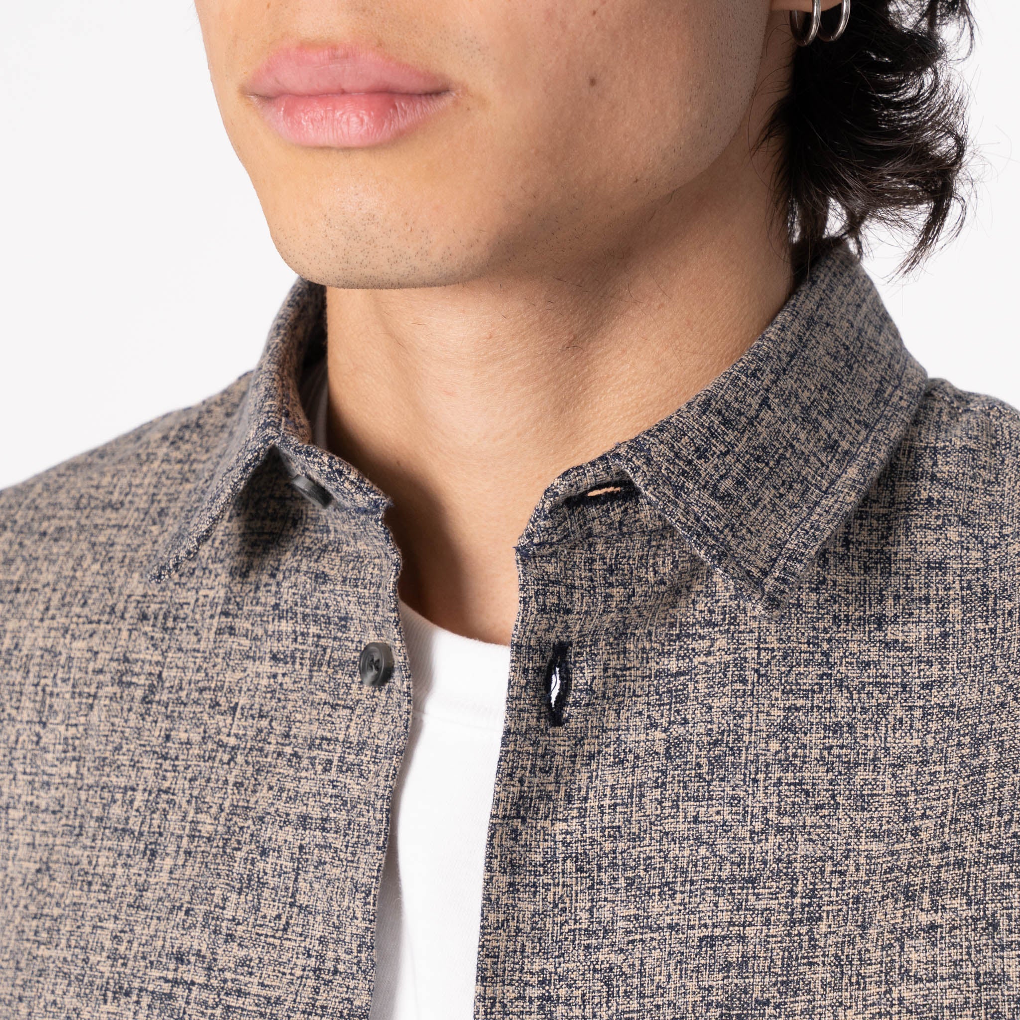 True Shirt - Kimono Scramble - Indigo