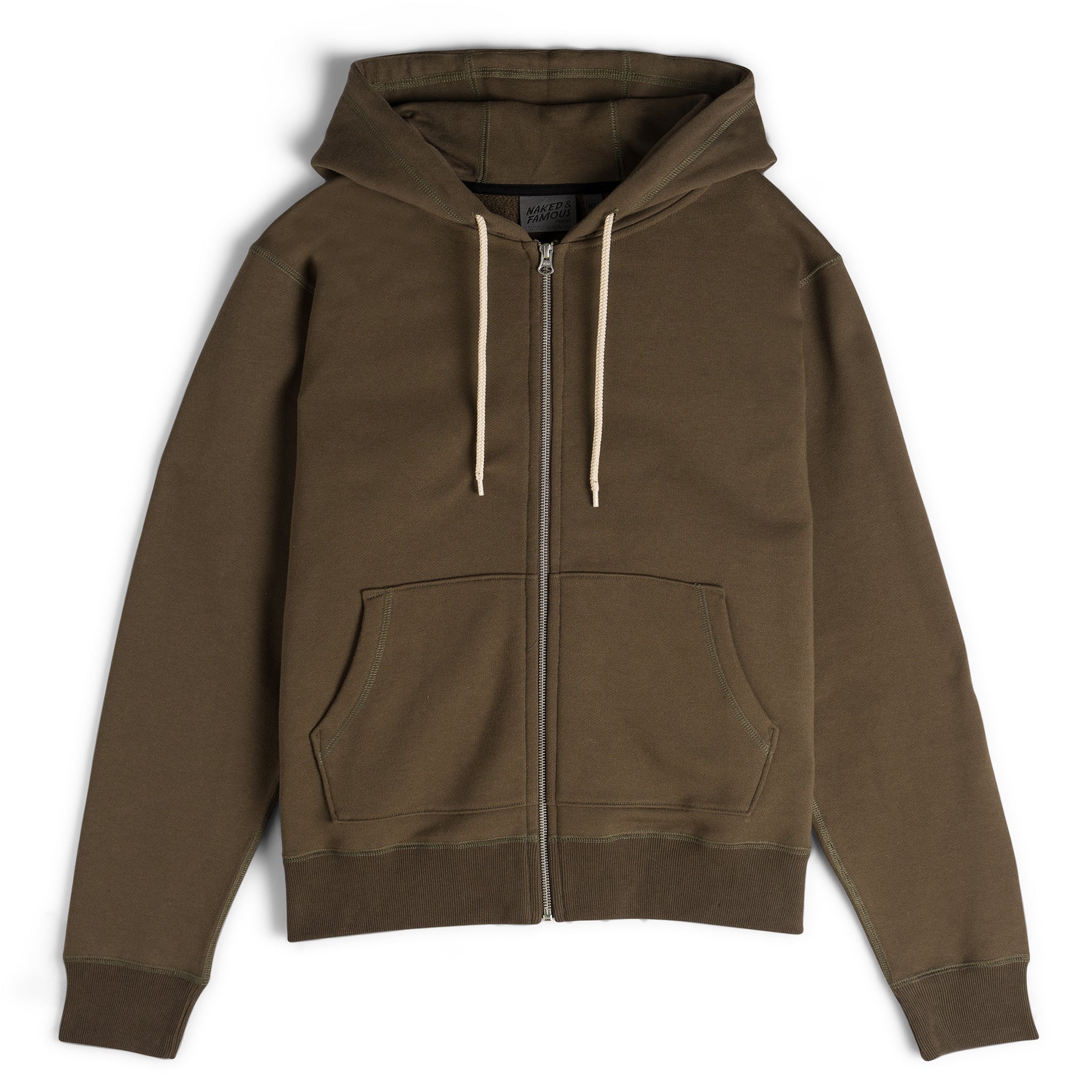 Zip Hoodie - Heavyweight Terry | Premium Japanese Cotton | Naked